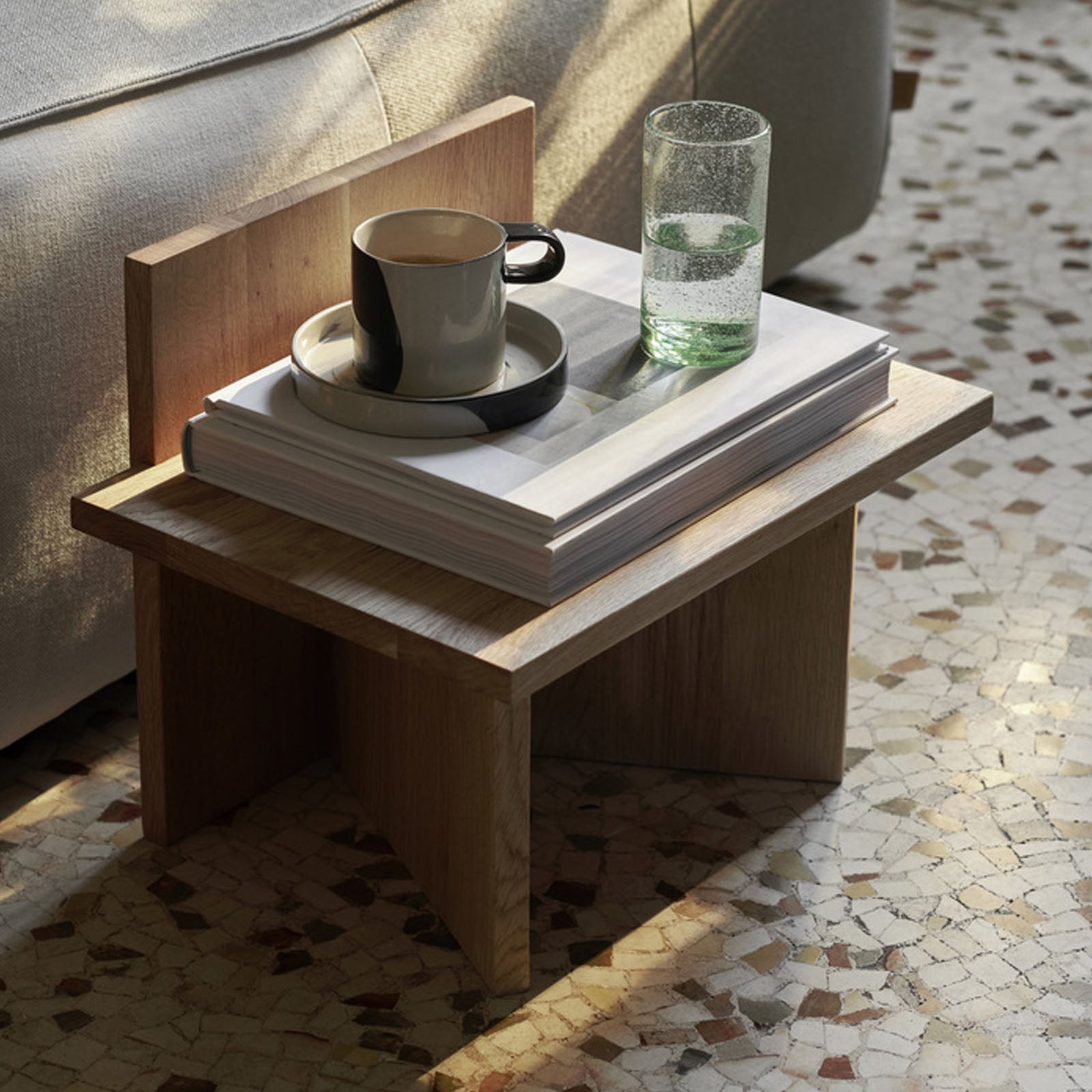 Oblique Stool - Oak
