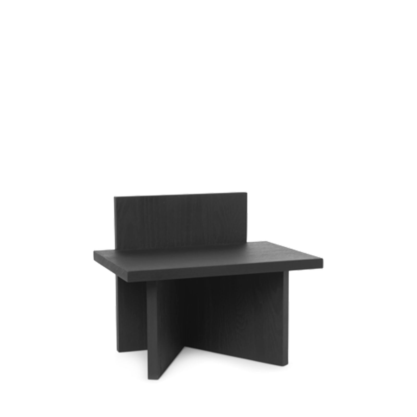 Oblique Stool - Black Stained Ash