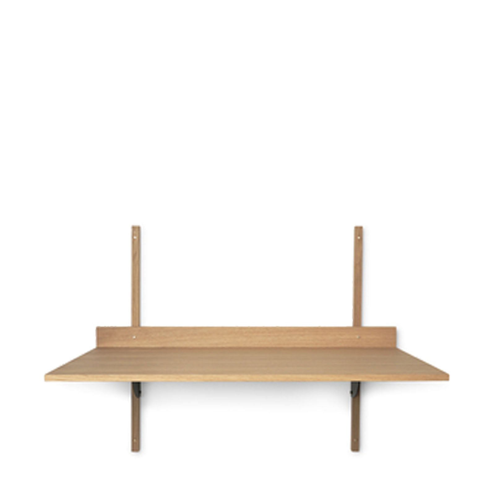 Sector Desk - Oak/Black Brass