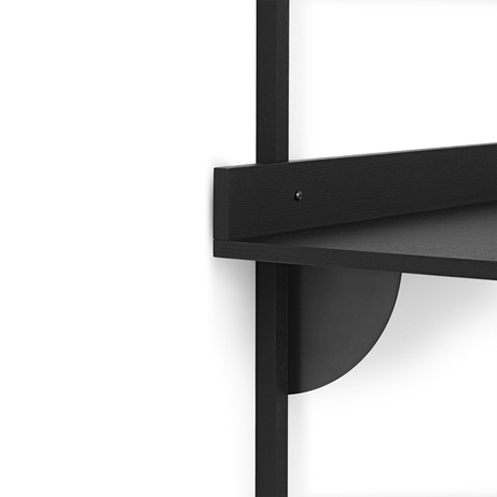 Sector Desk - Black Ash/Black Brass