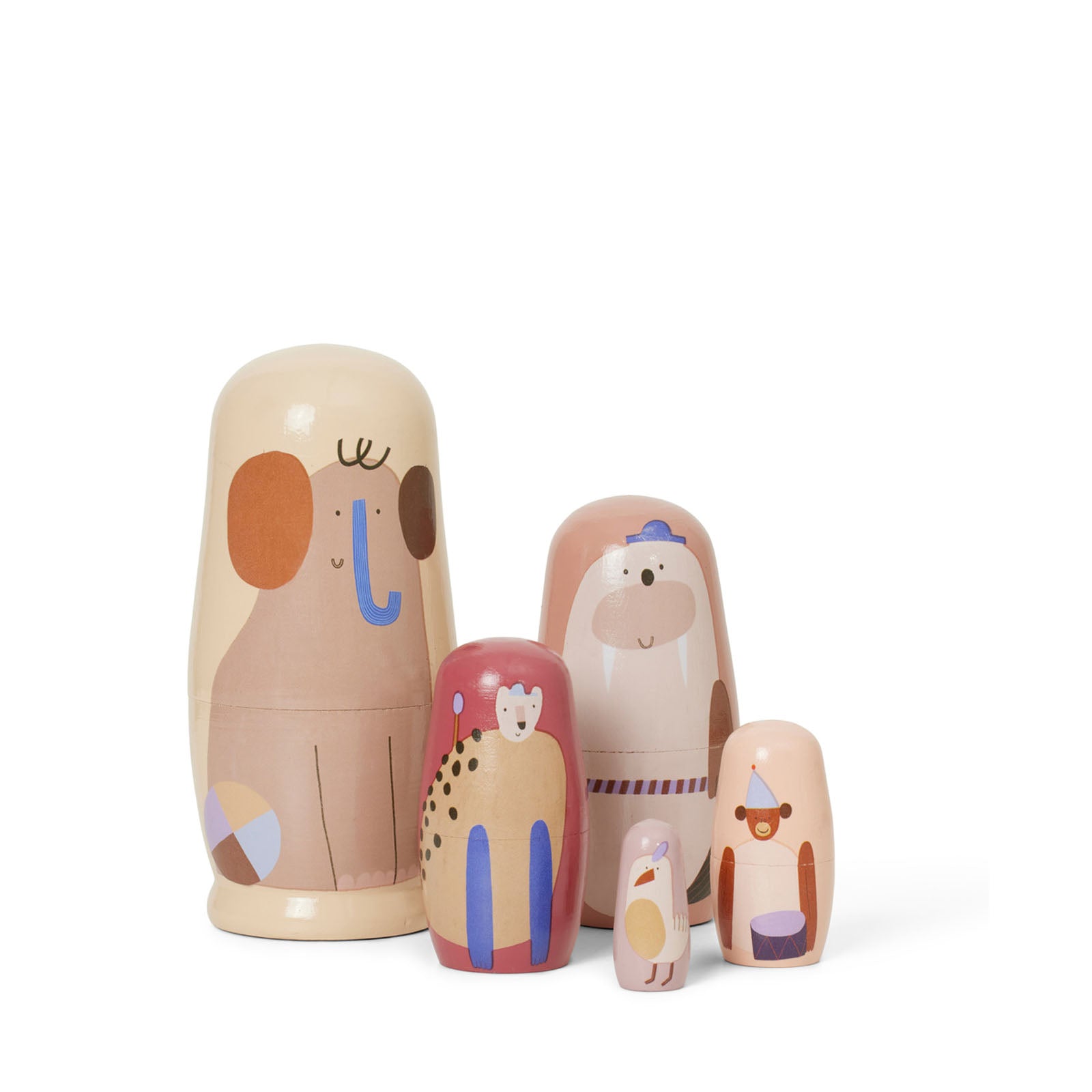 Critter Nesting Dolls - Multi