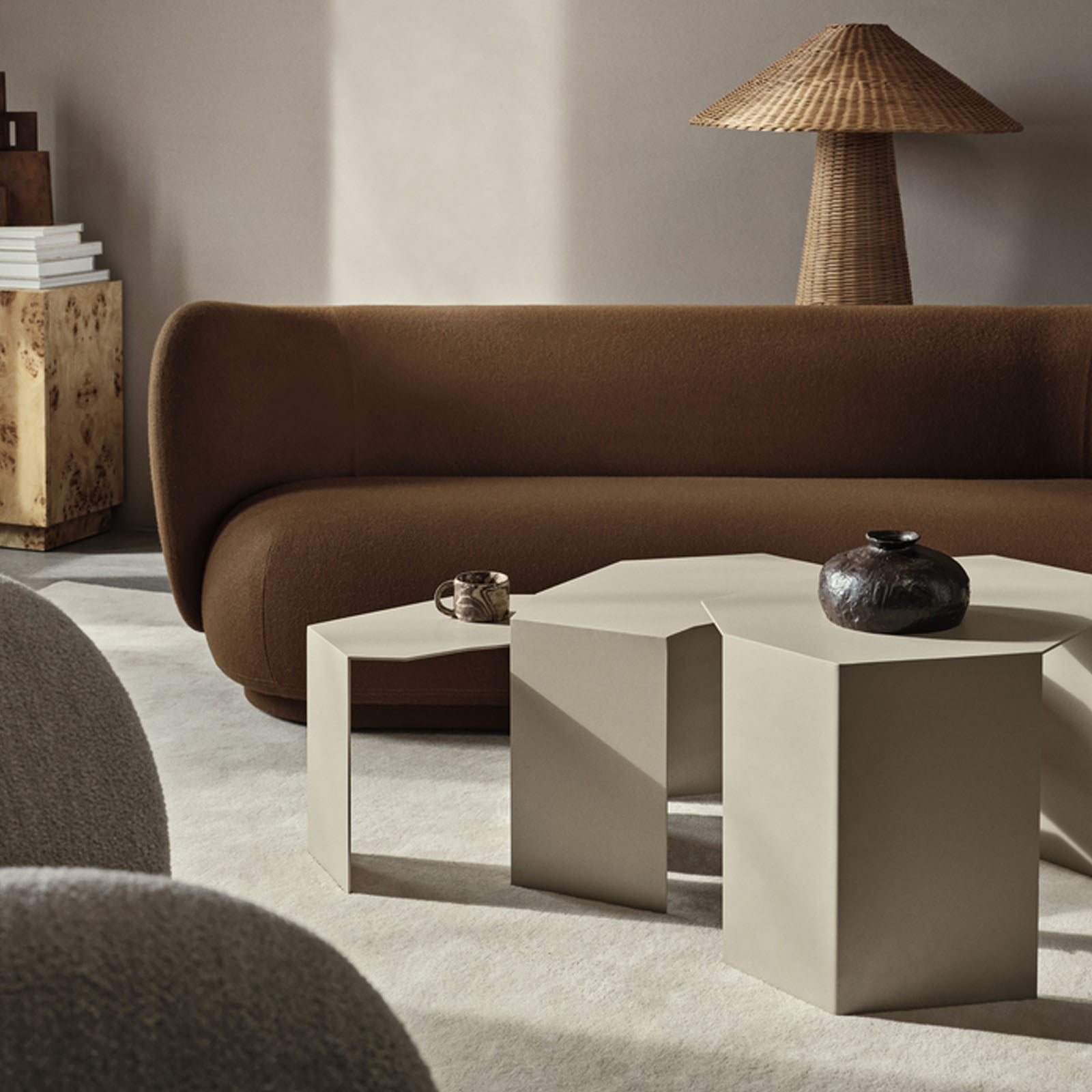 Shard Cluster Tables - Set of 3 - Cashmere