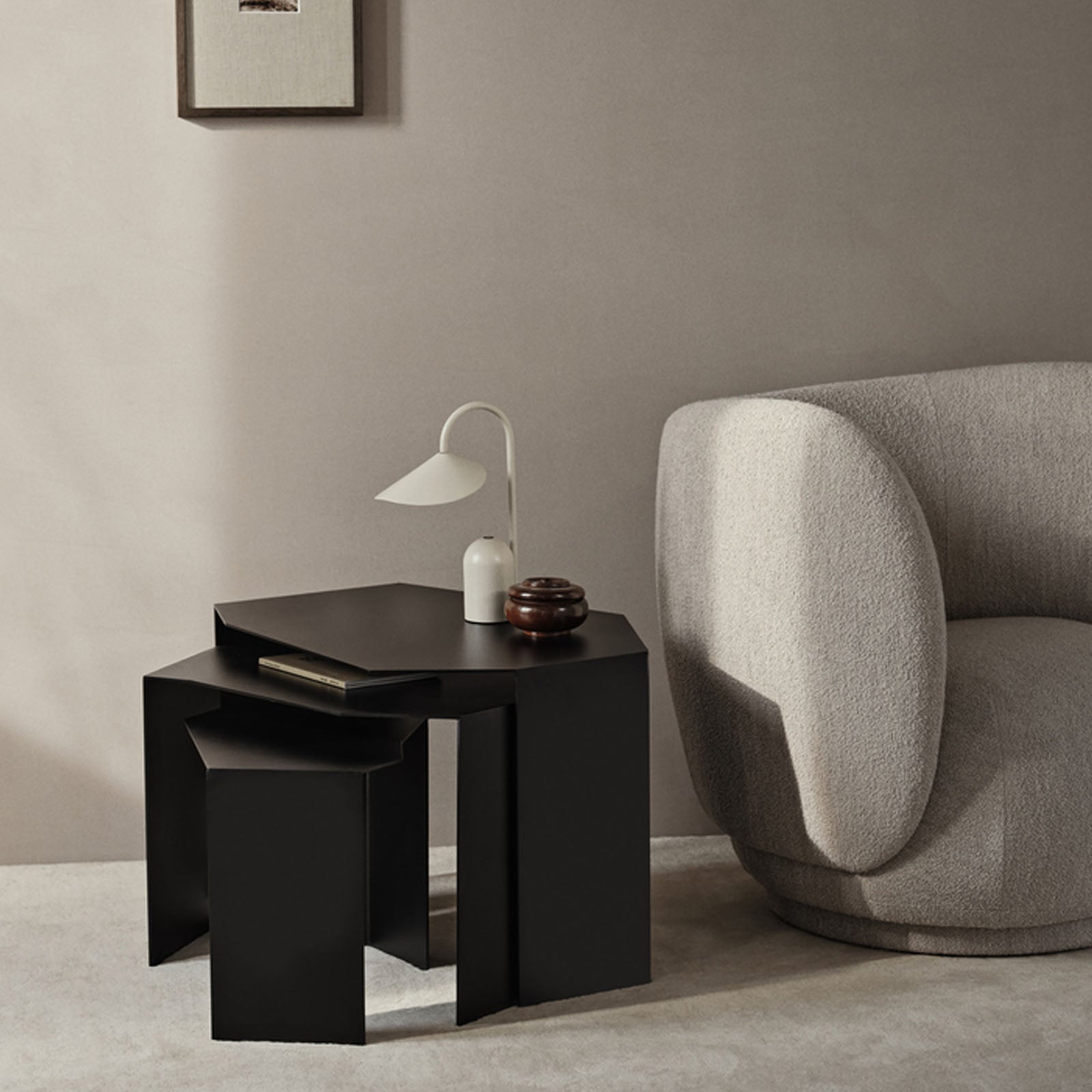 Shard Cluster Tables - Set of 3 - Black