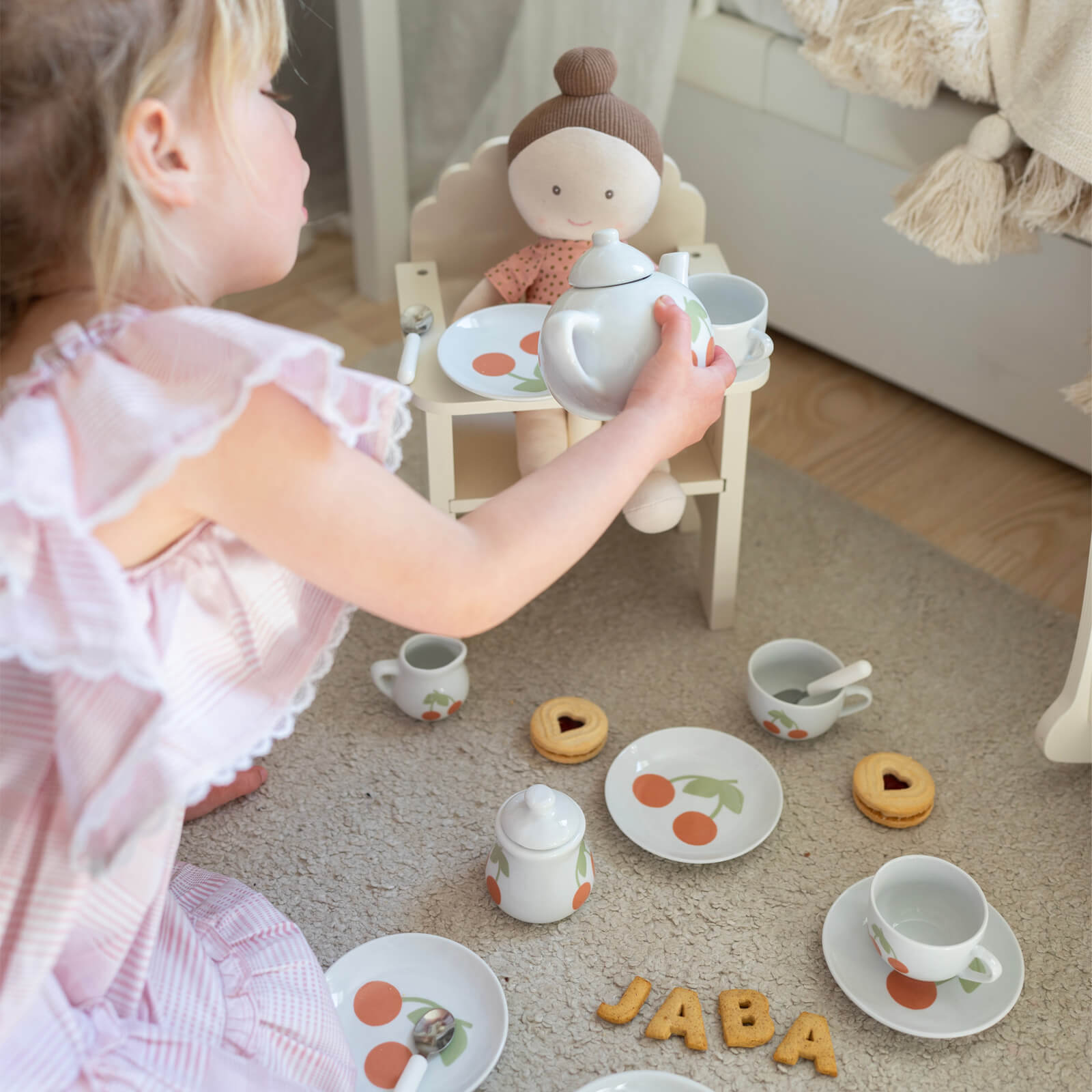 Cherries Porcelain Tea Set