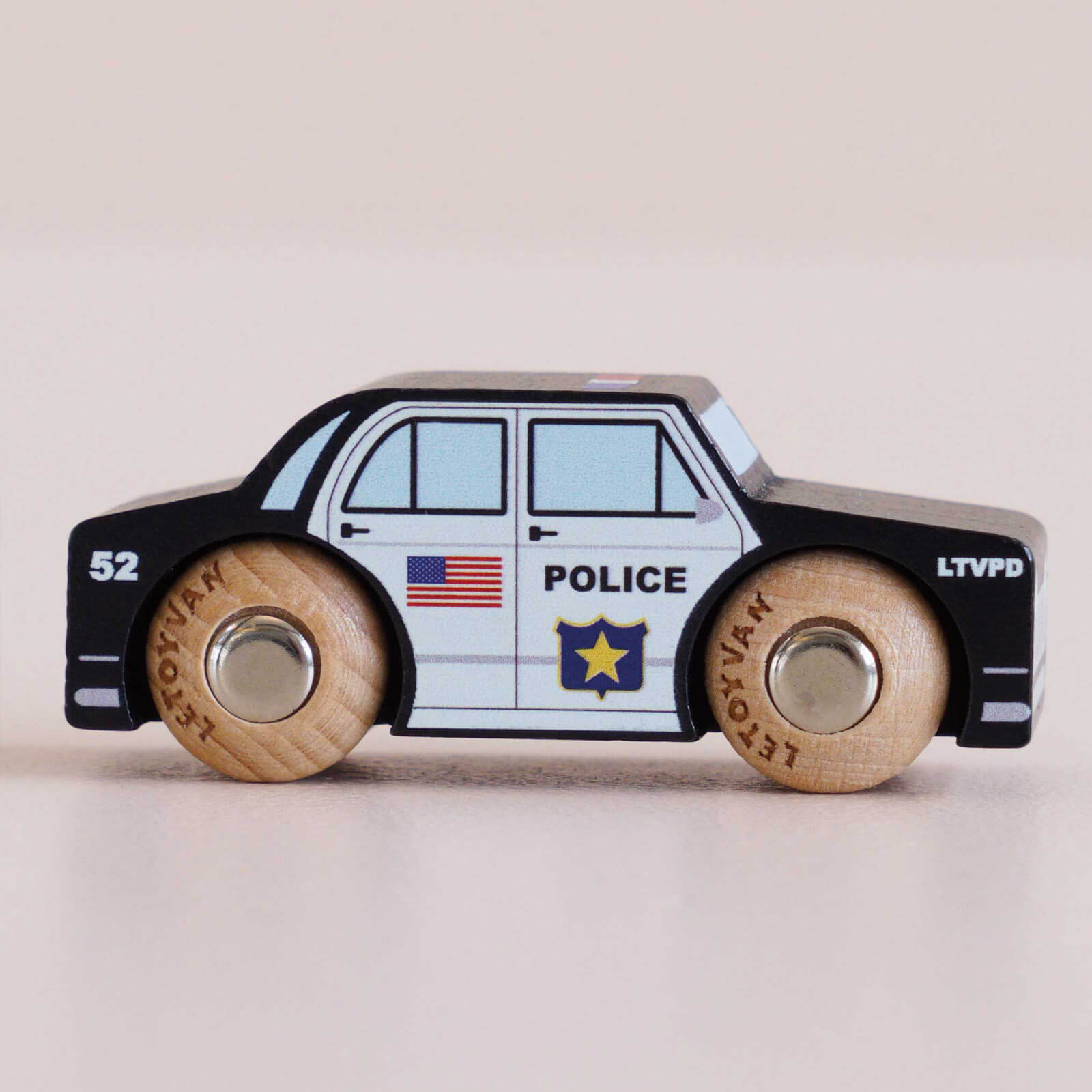 Wooden Police Car USA - GT255 Sam