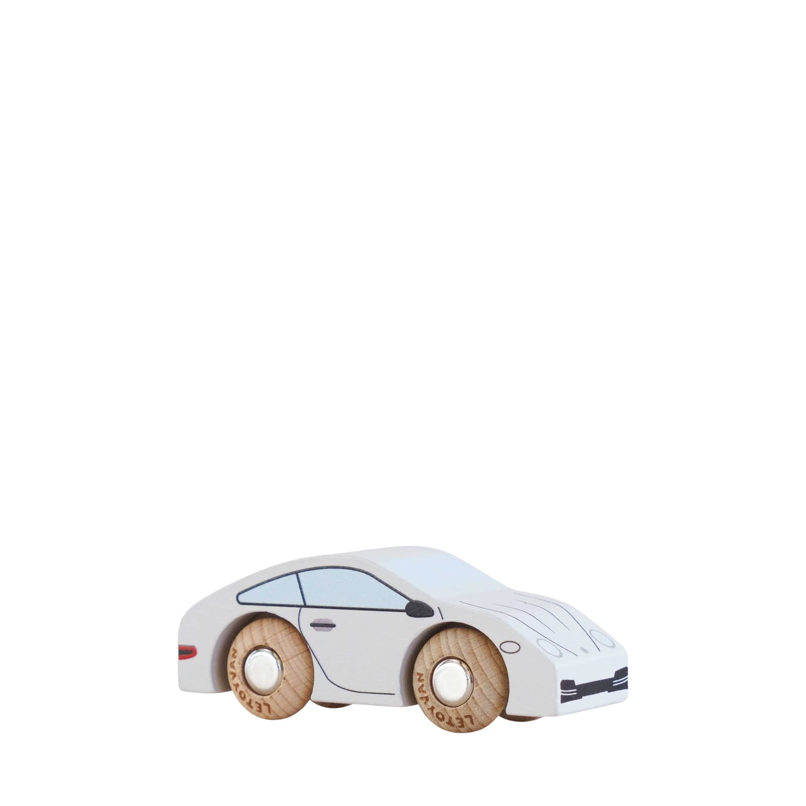 Wooden Car - GT90 Poppy