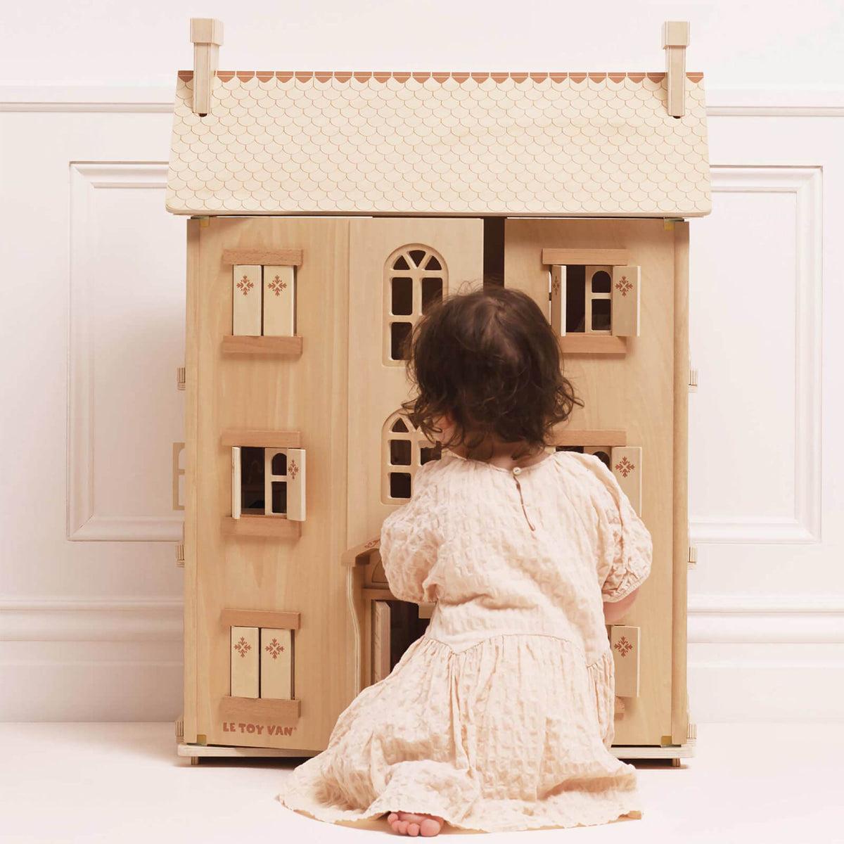 The Grand Natural Wooden Doll House