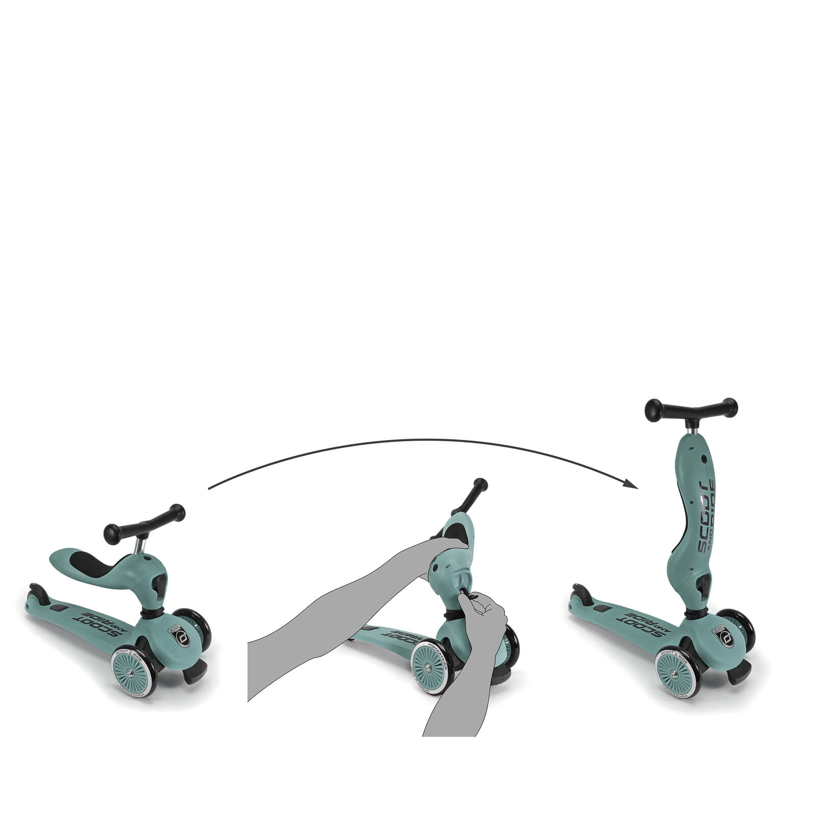 Highwaykick 1 Scooter - Forest