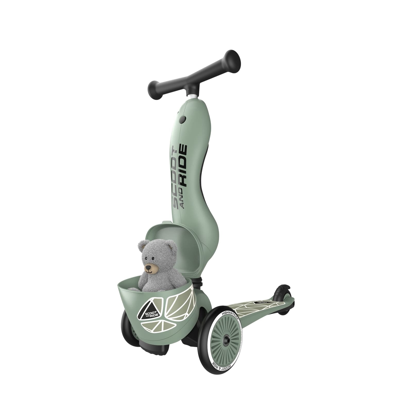 Highwaykick 1 Scooter - Green Lines