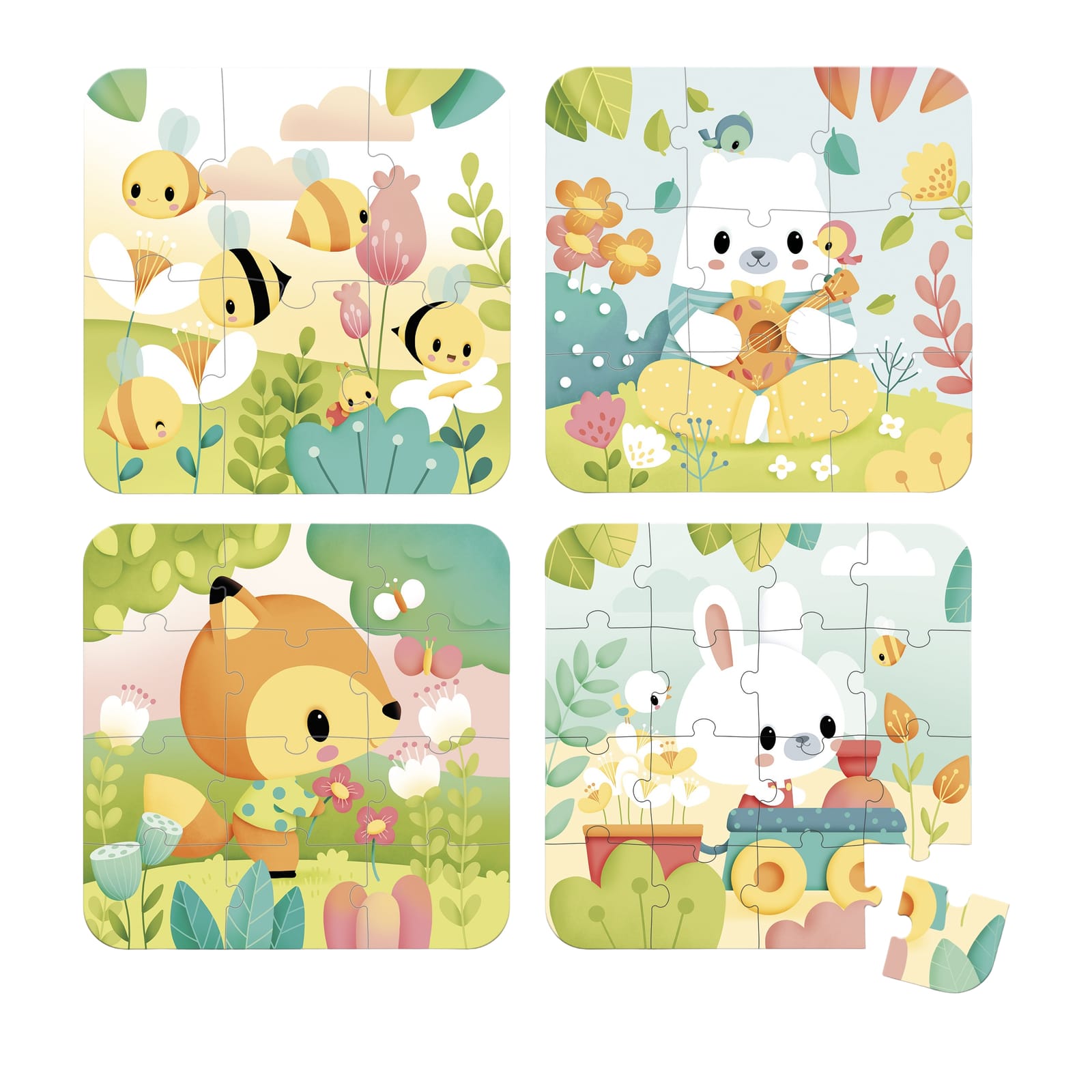 4 Puzzles - Pure Garden Scenes