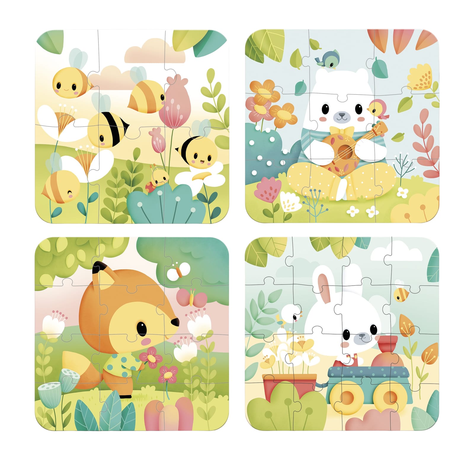 4 Puzzles - Pure Garden Scenes