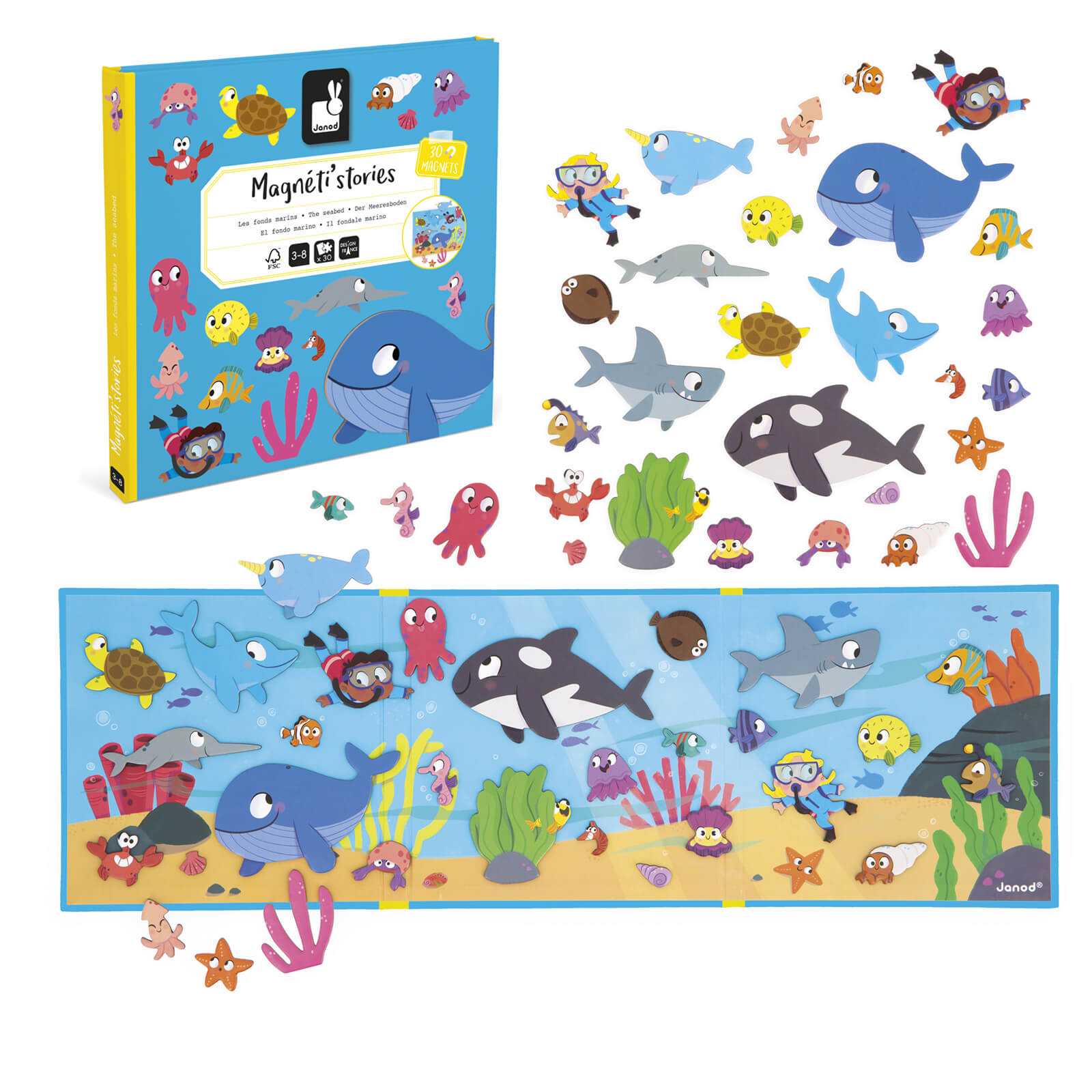 Magnetic Story Board Book - The Seabed