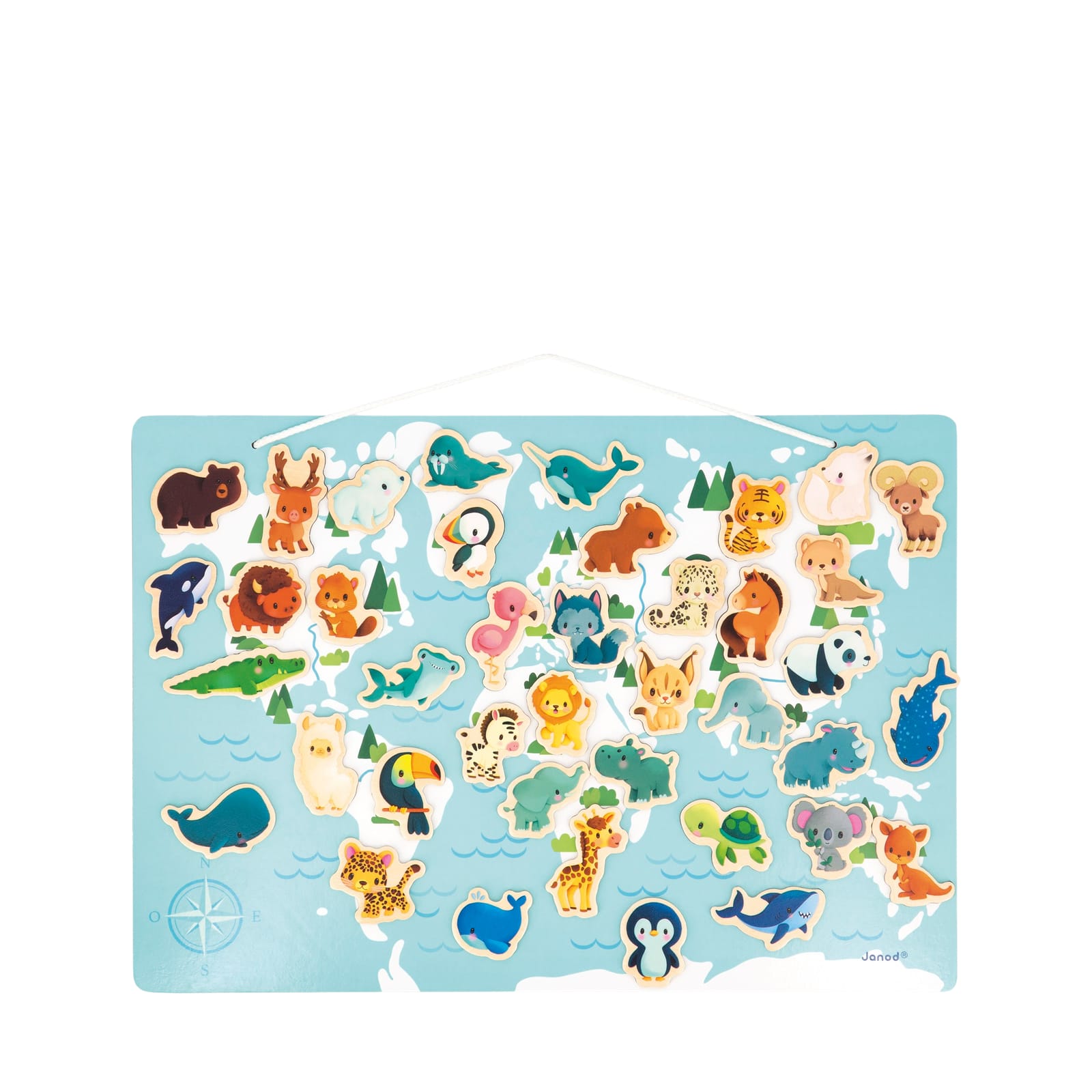 Animals Around The World Magnetic Puzzle