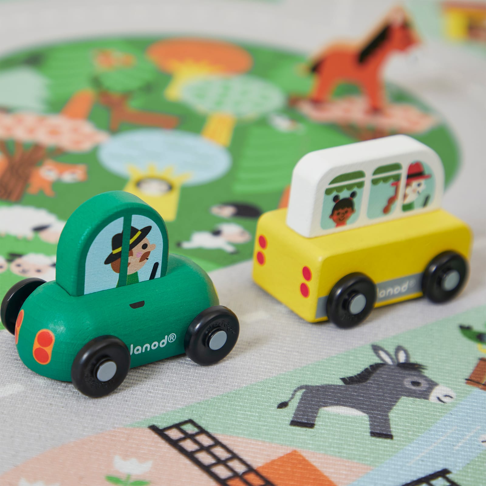 Push Along Green Car
