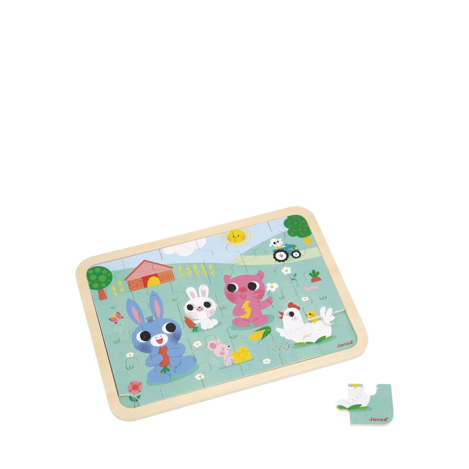 Wooden 24 Piece Puzzle - Farm
