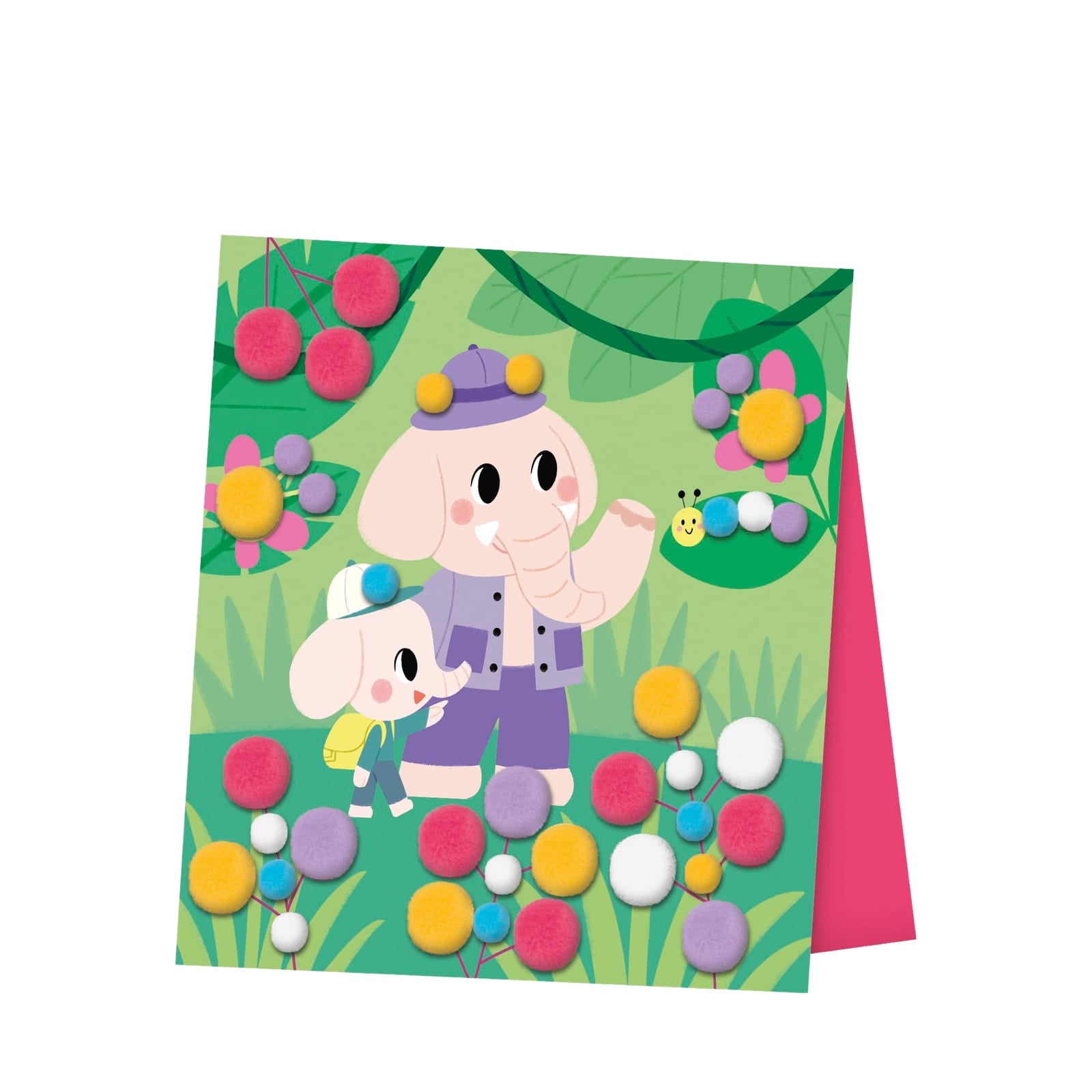 Animal Scene Boards with Stick On Pompoms