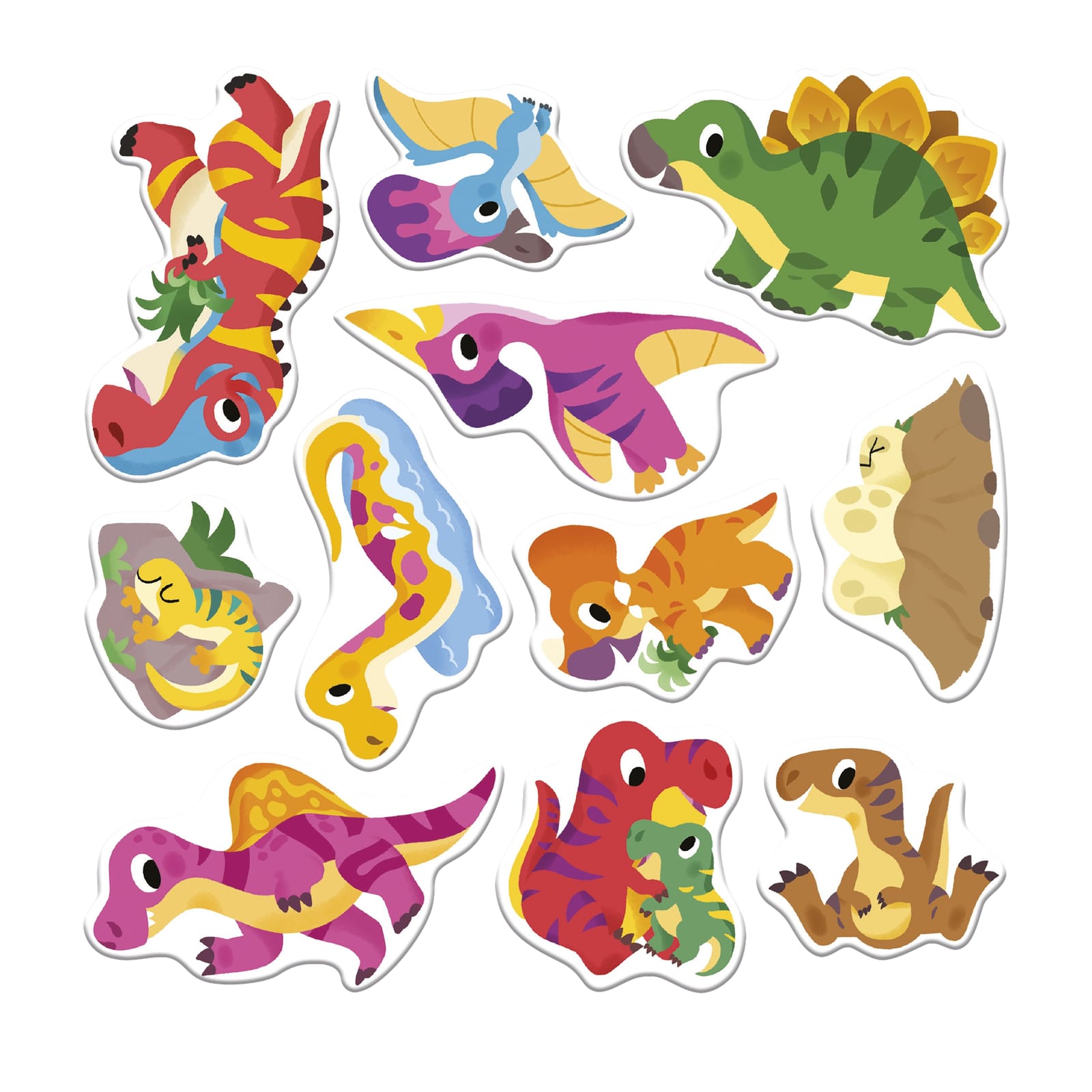 Repositionable Thick Stickers and Scenes - Dinosaurs