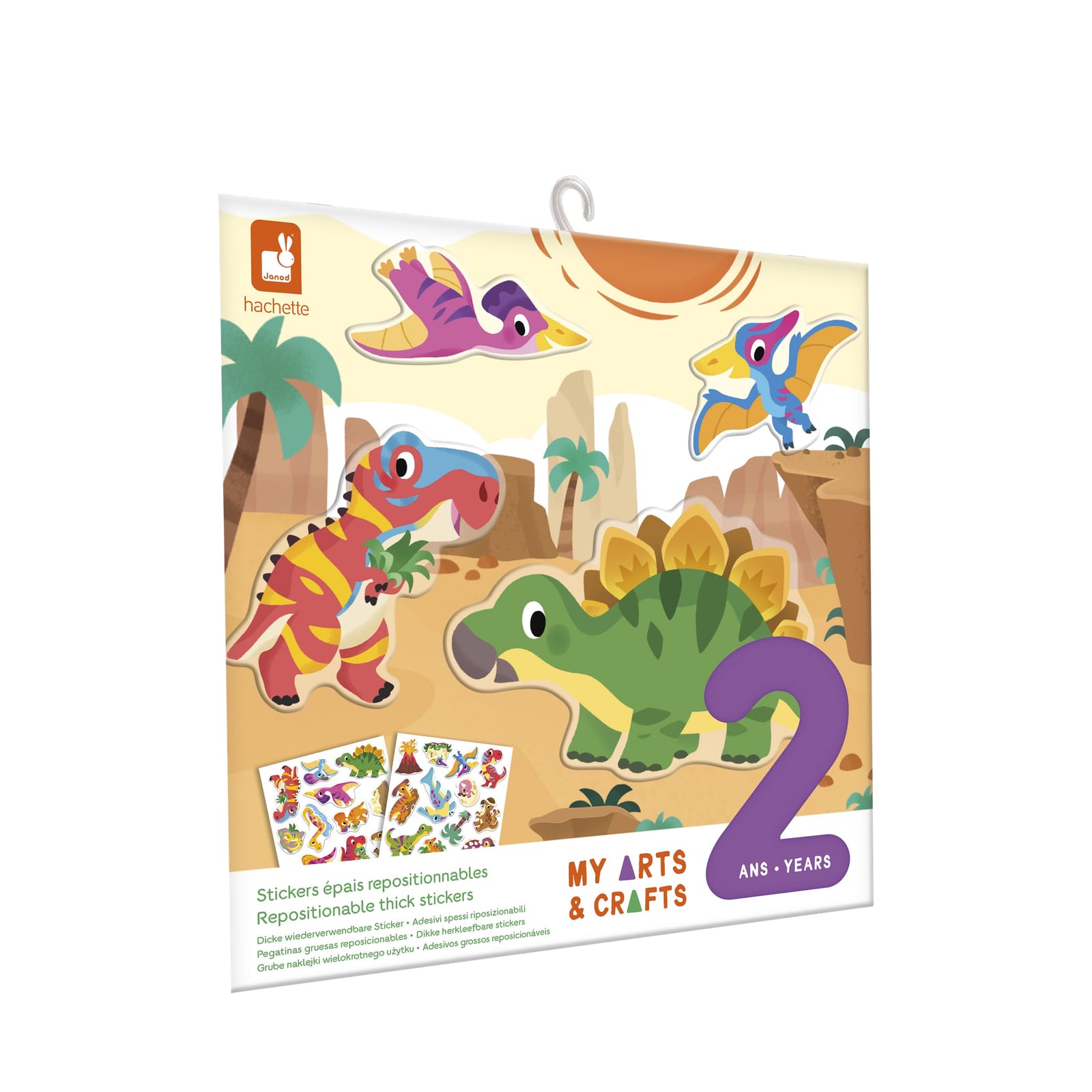 Repositionable Thick Stickers and Scenes - Dinosaurs