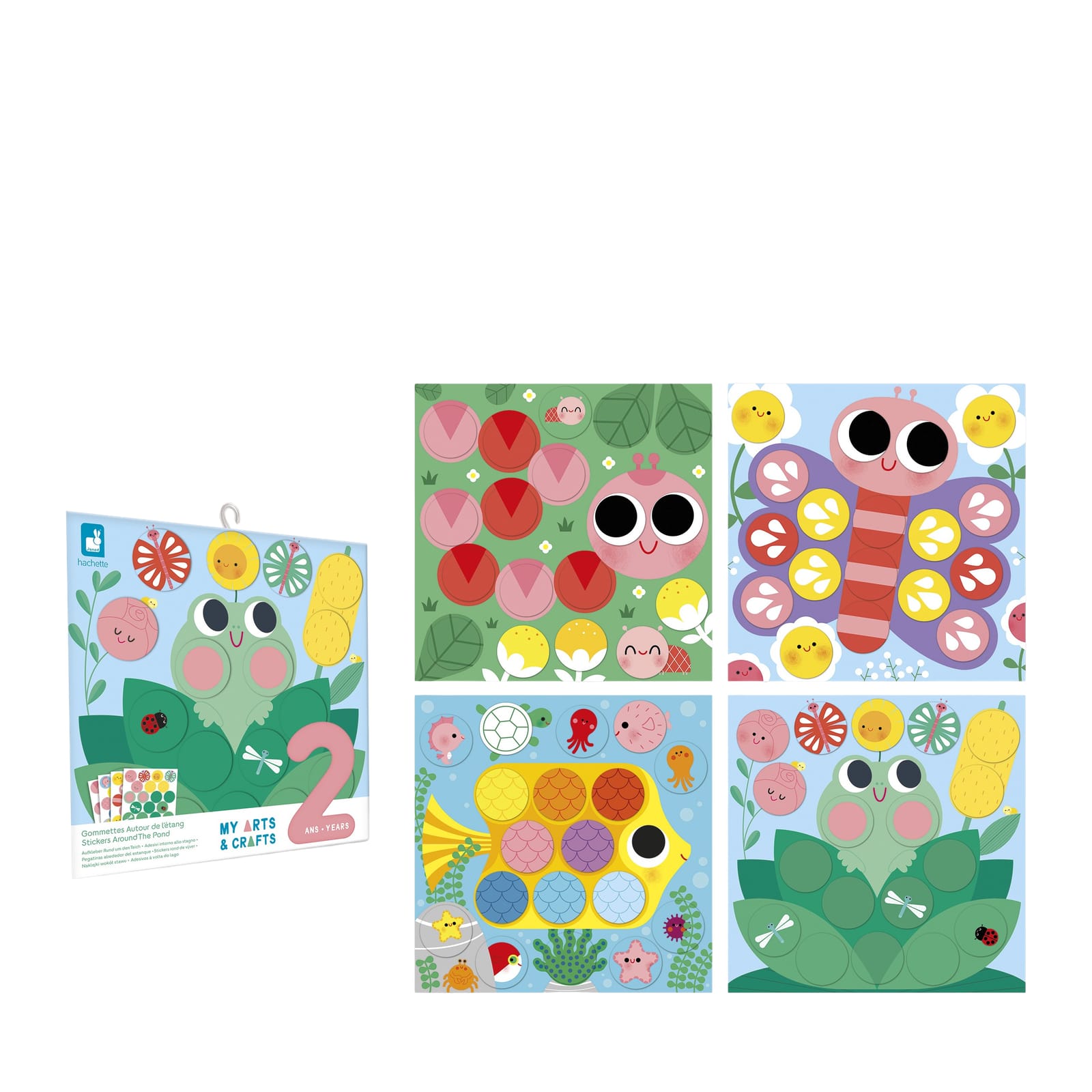 Repositionable Thick Stickers and Scenes - The Pond