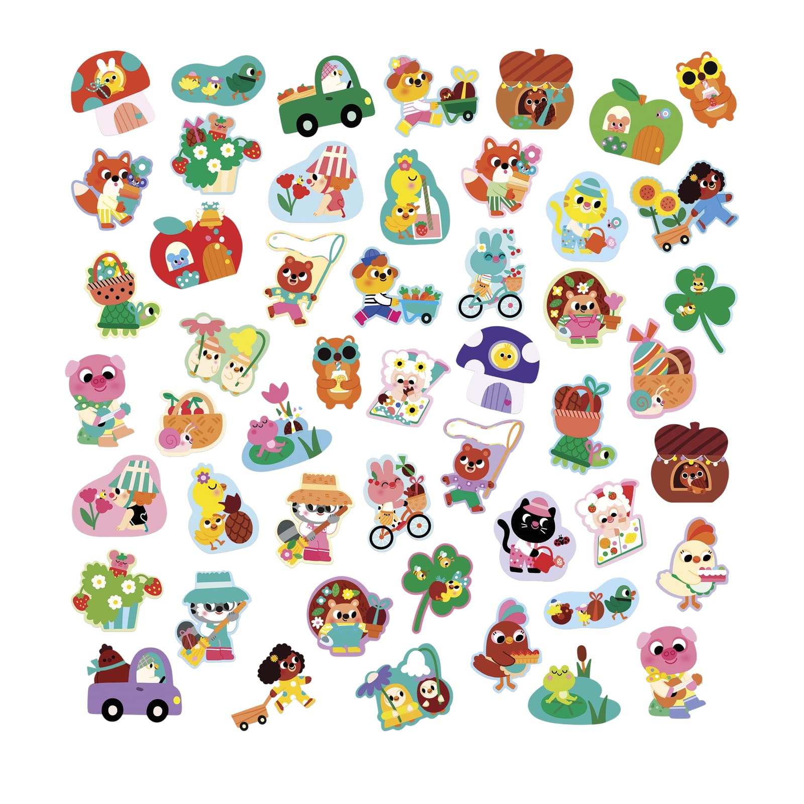 50 Big Stickers - Spring