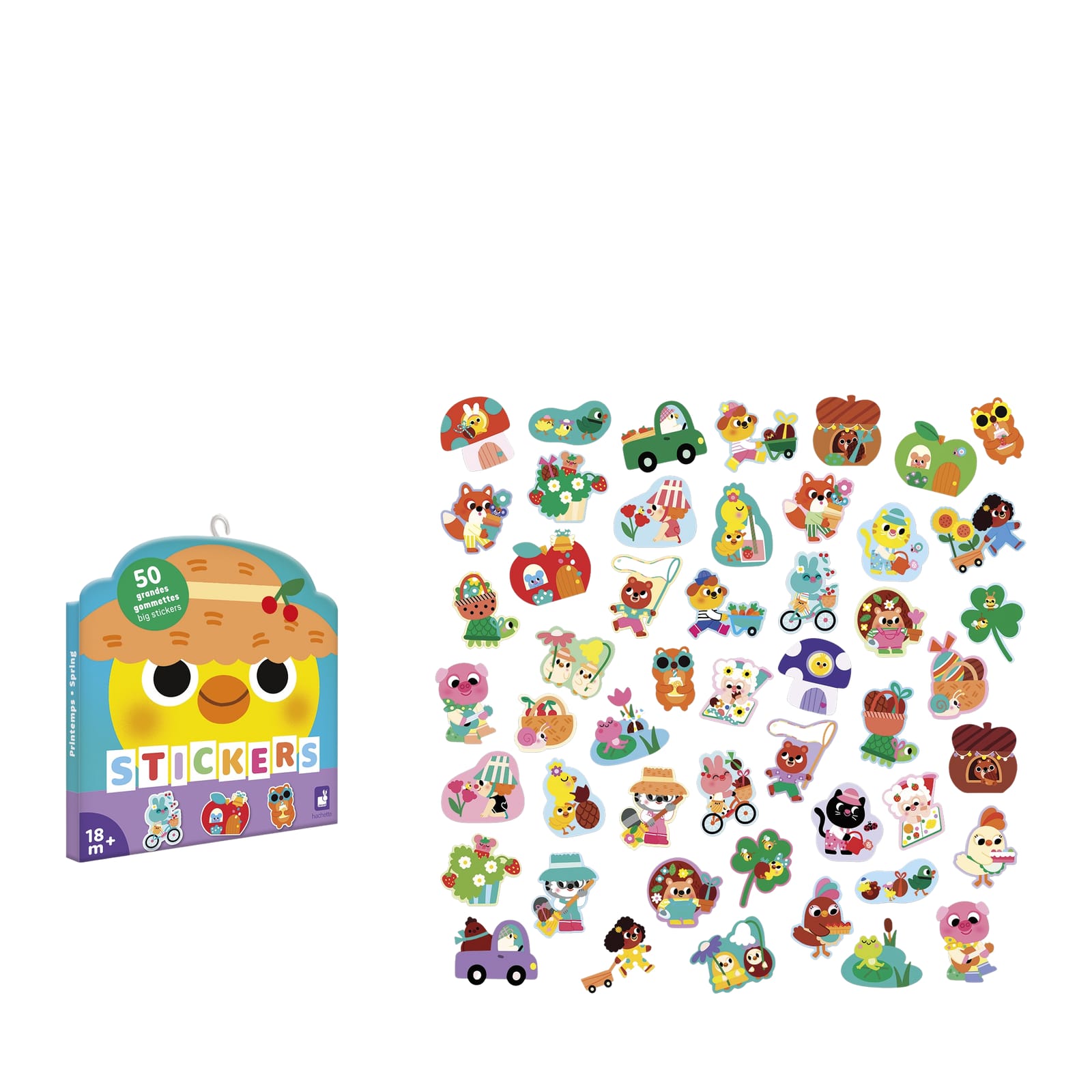 50 Big Stickers - Spring
