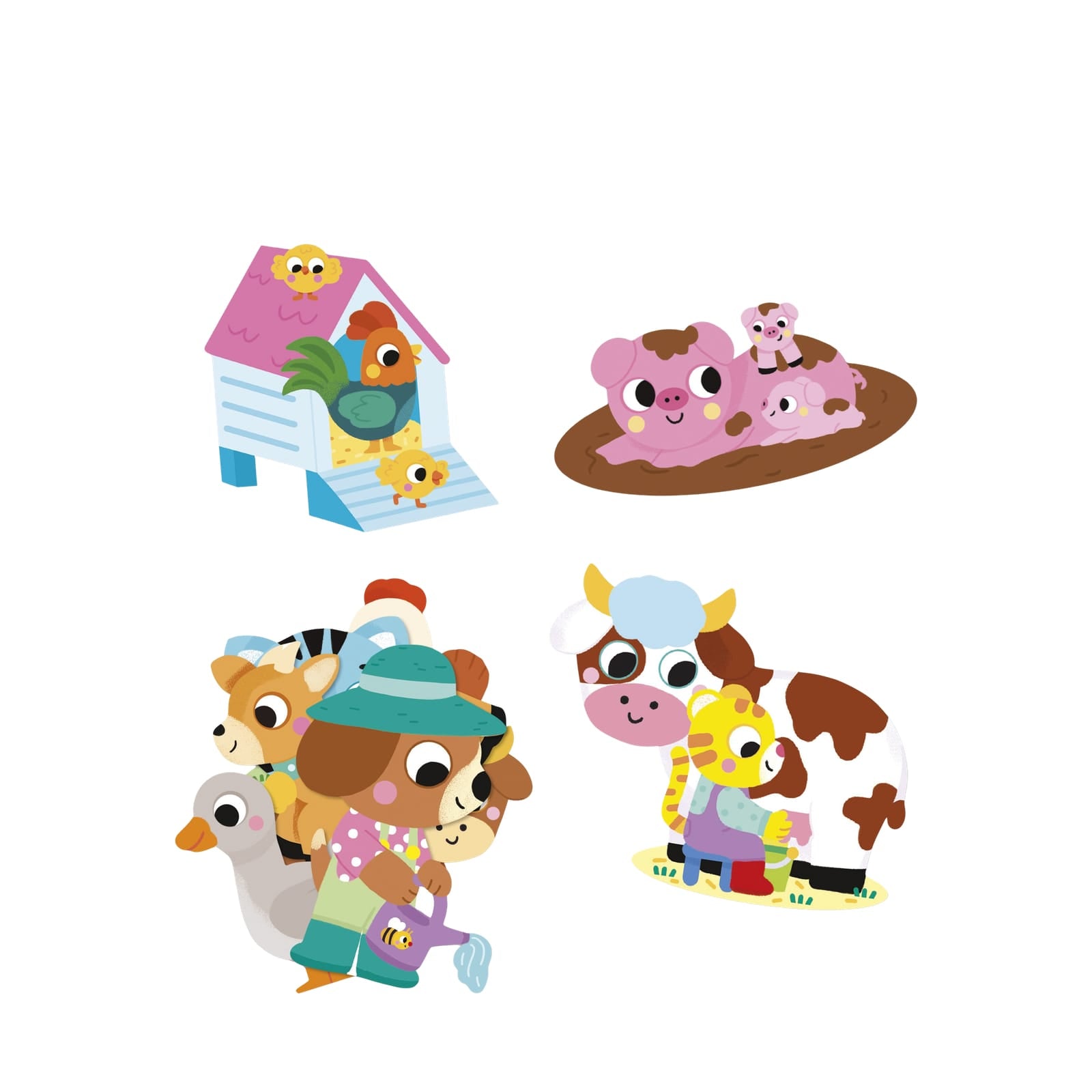 50 Big Stickers - Farm Animals
