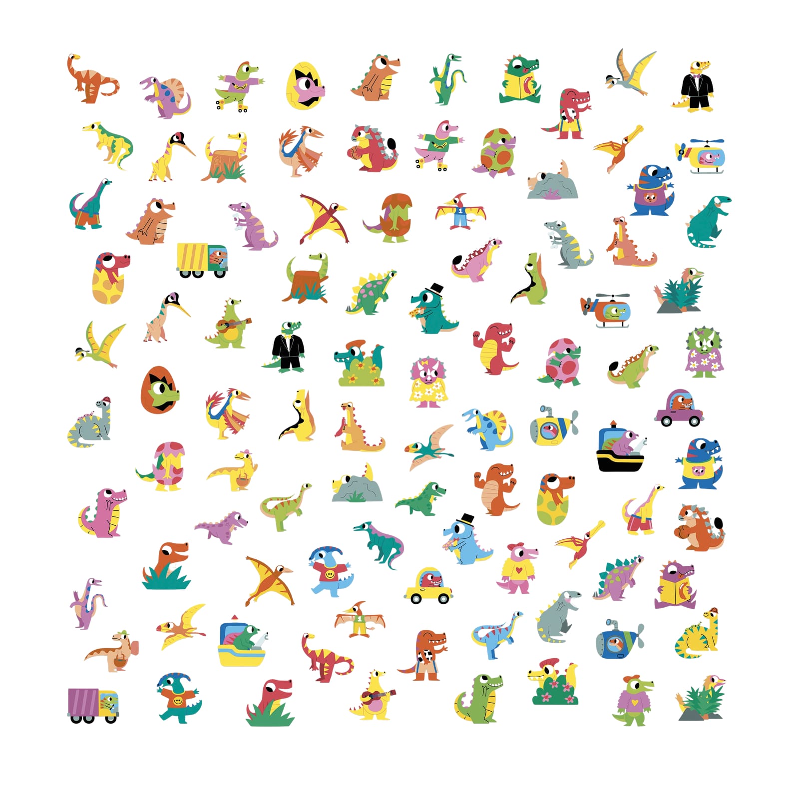 100 Stickers - Dinosaurs