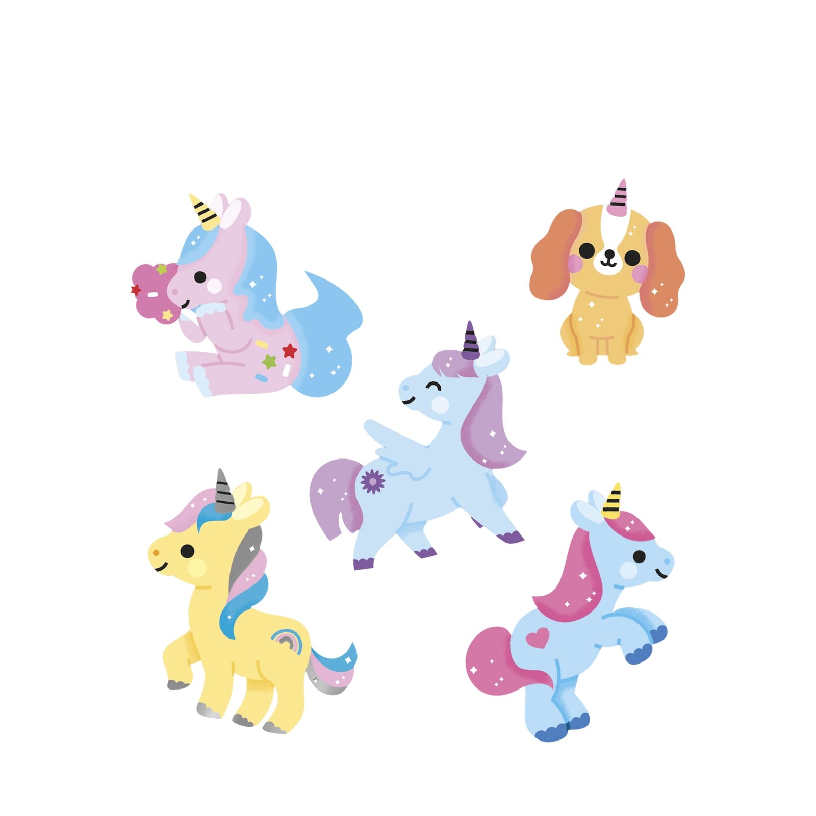 100 Stickers - Unicorns