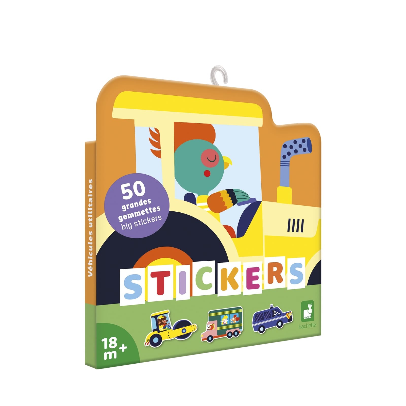 50 Big Stickers - Fun Vehicles