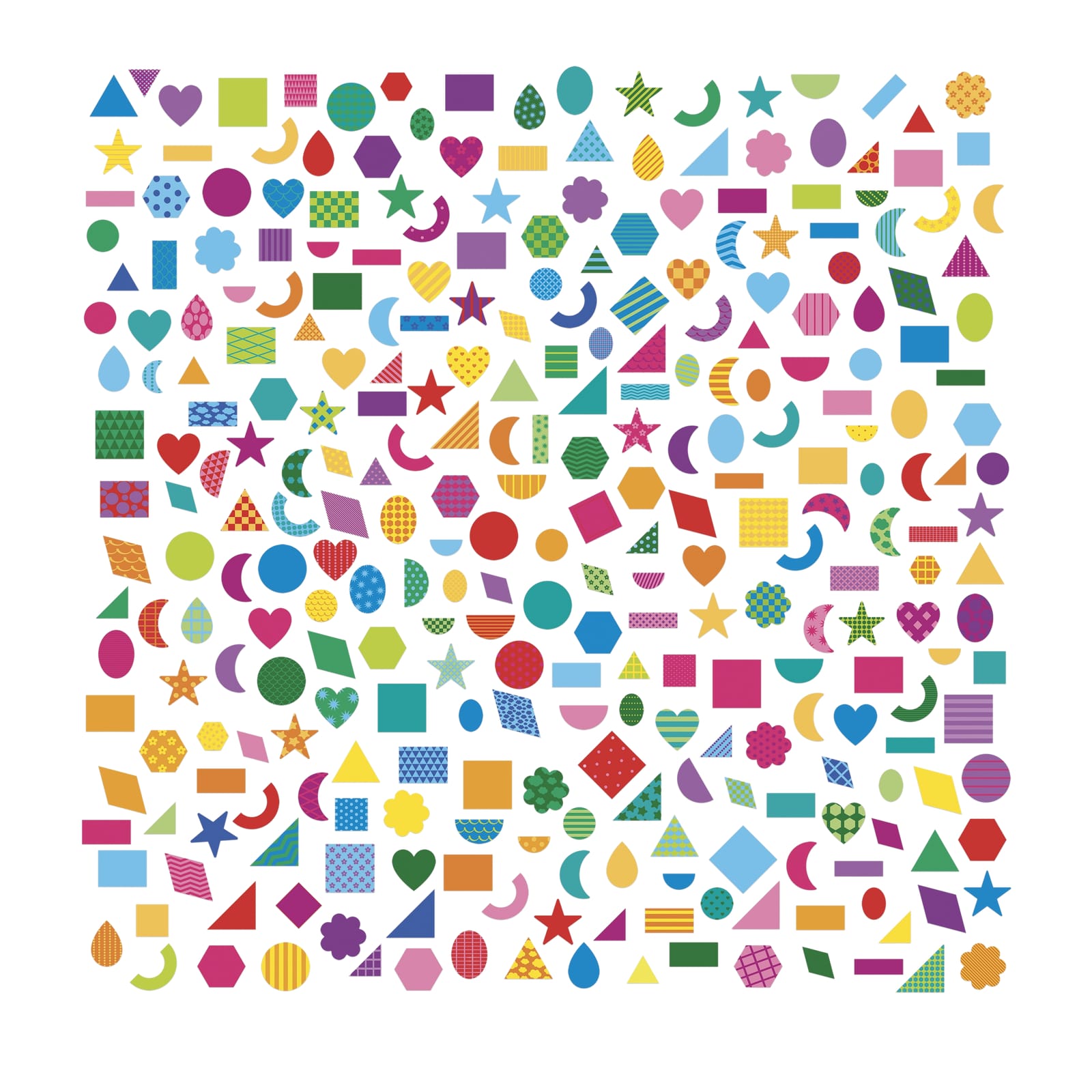 300 Stickers - Geometric Shapes
