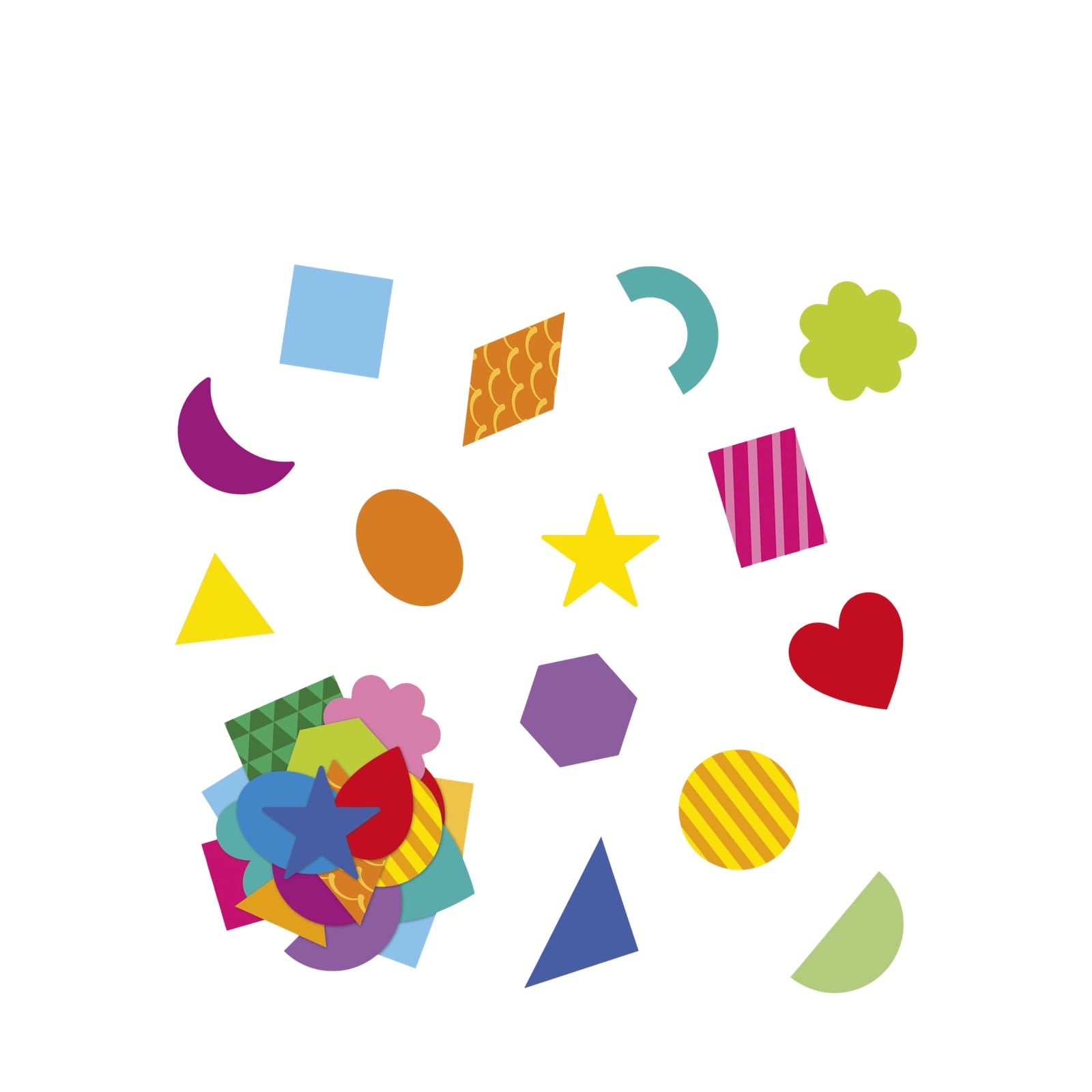 300 Stickers - Geometric Shapes