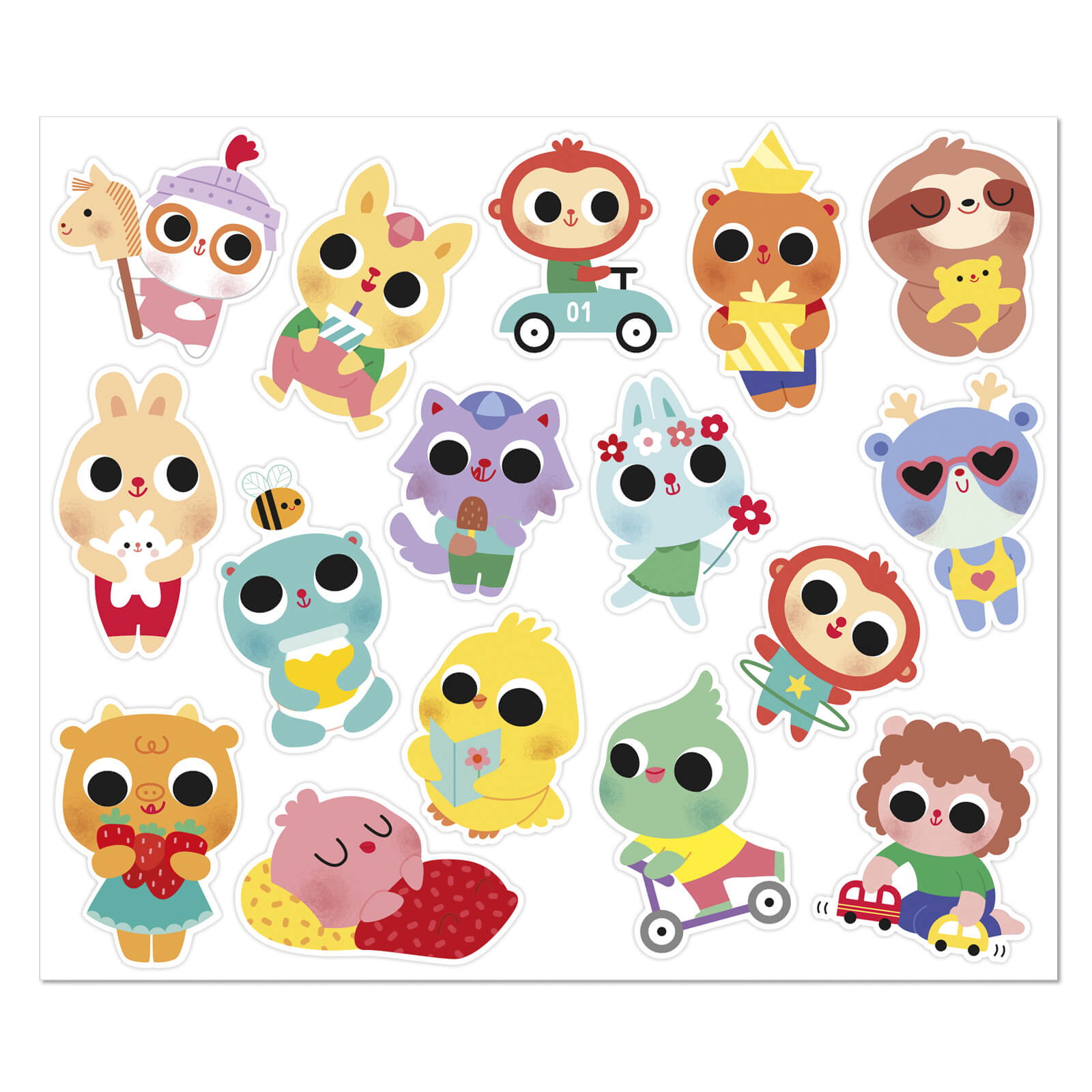 100 Stickers - Baby Animals