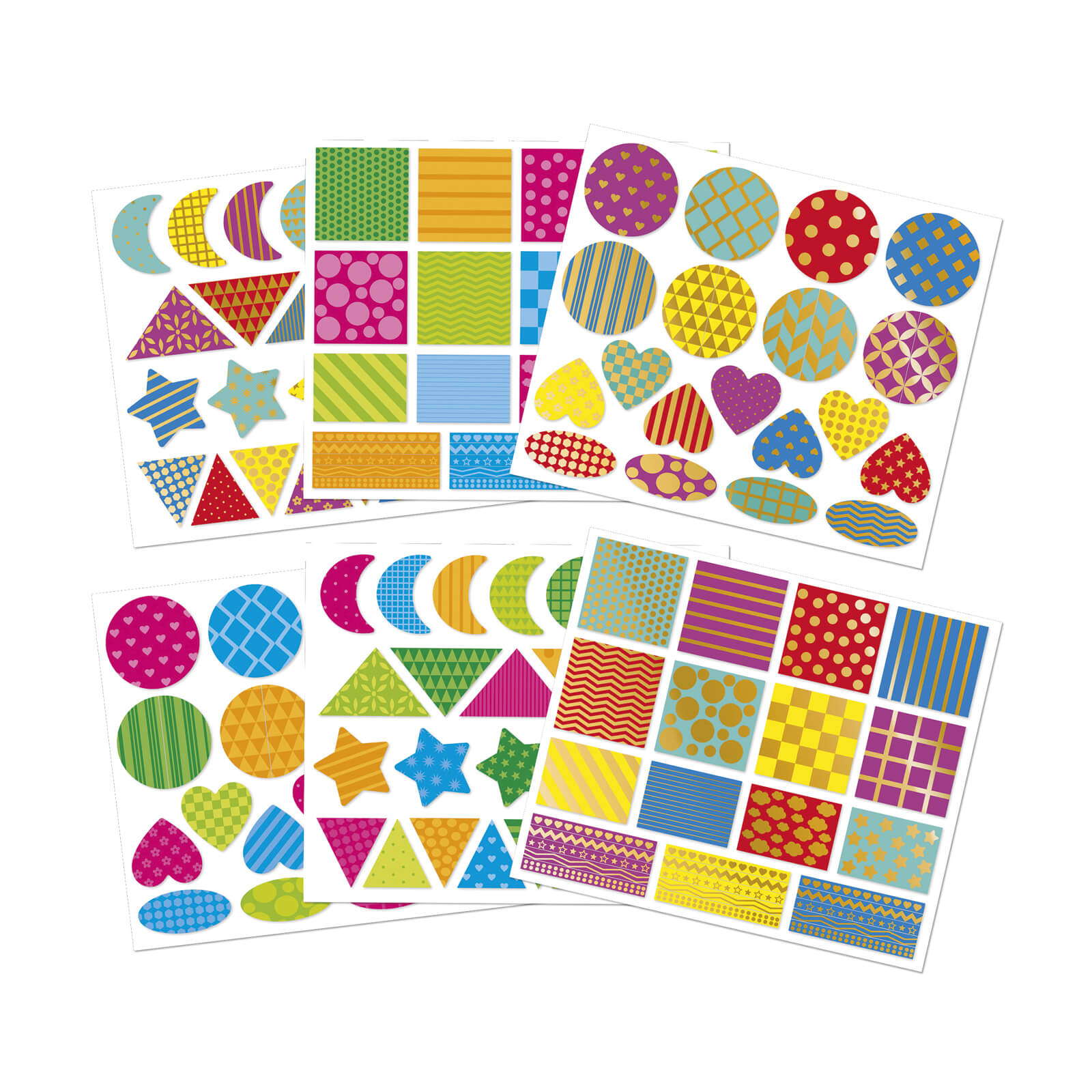 150 Stickers - Geometric Shapes