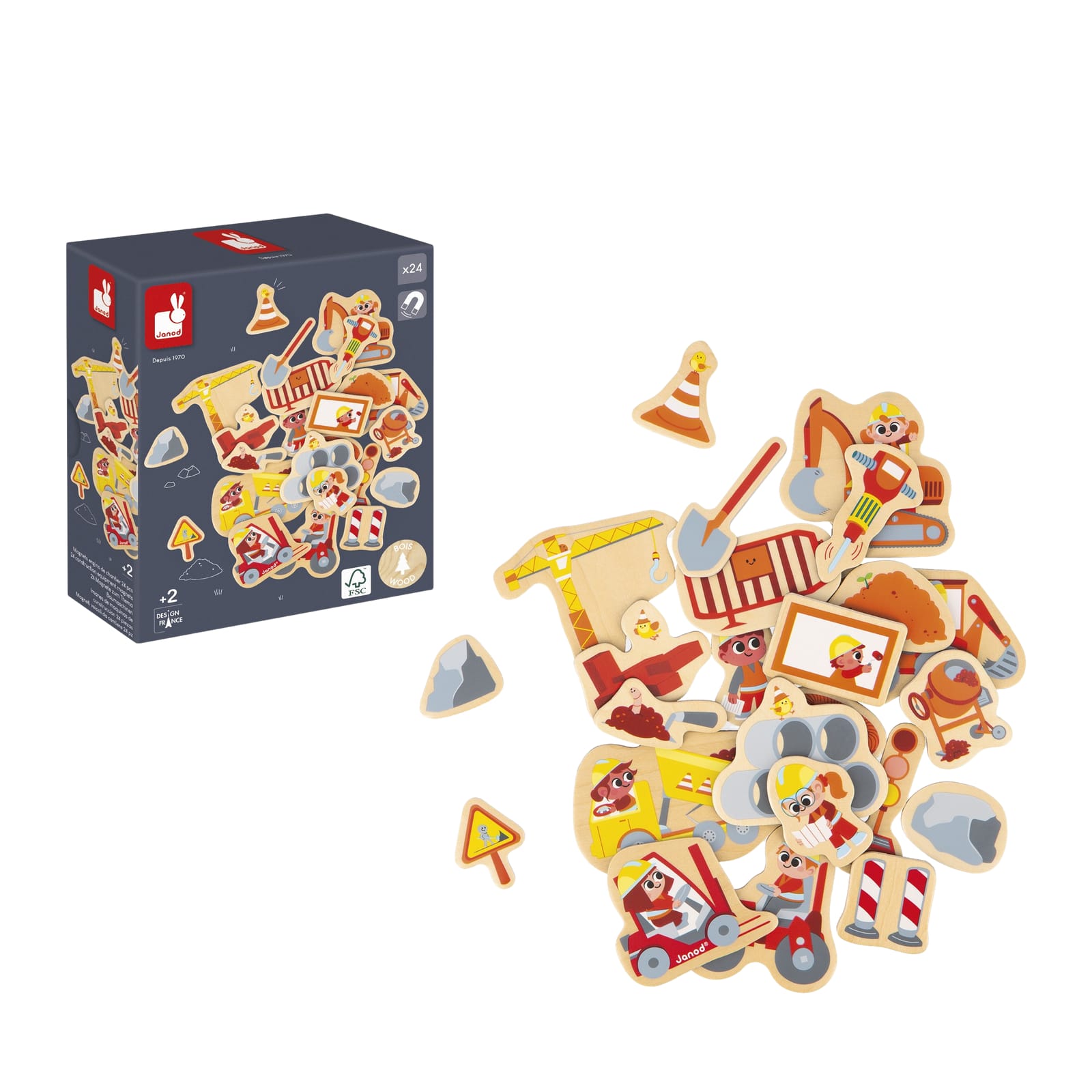 24 Magnets - Construction Equipment