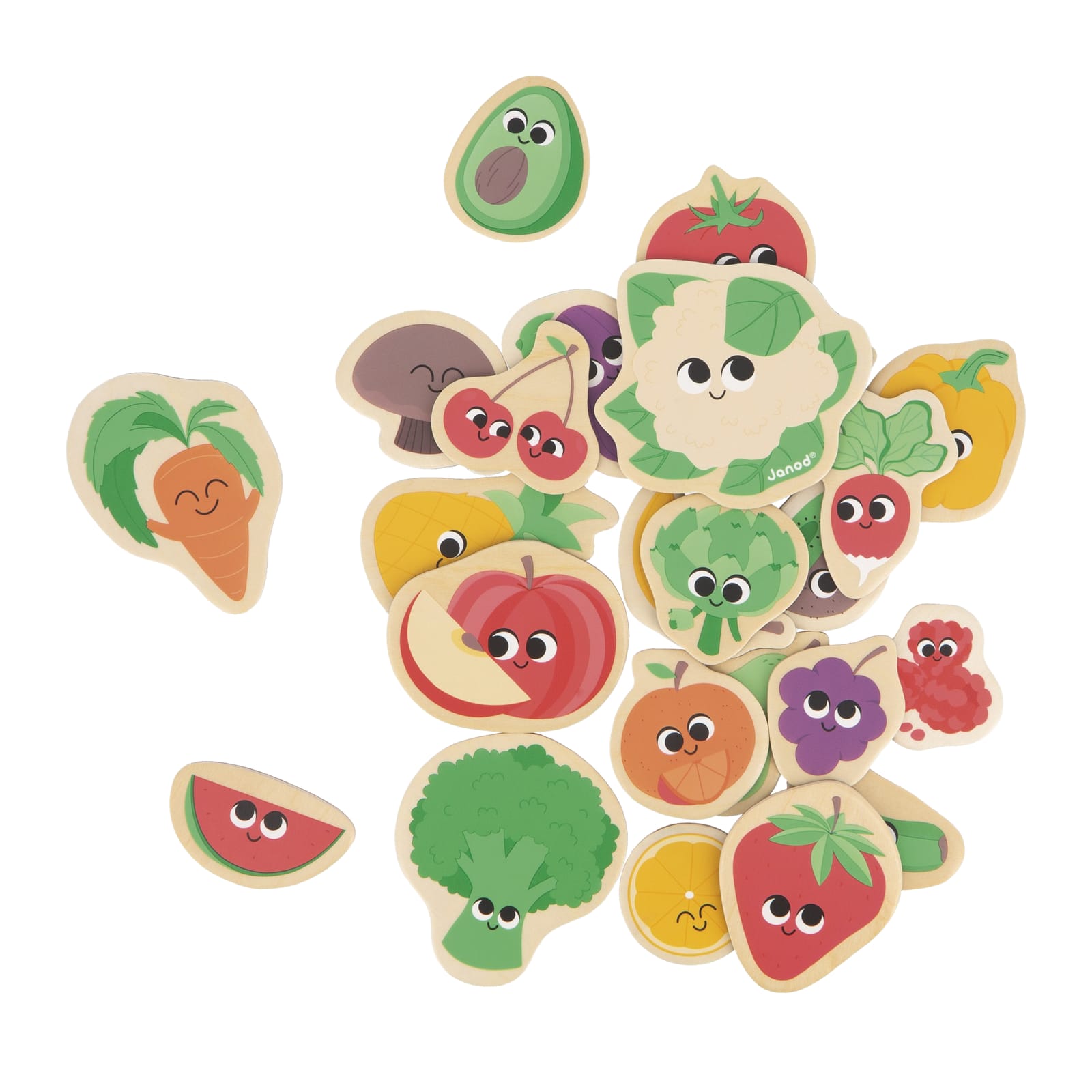 24 Magnets - Fruit and Vegetable