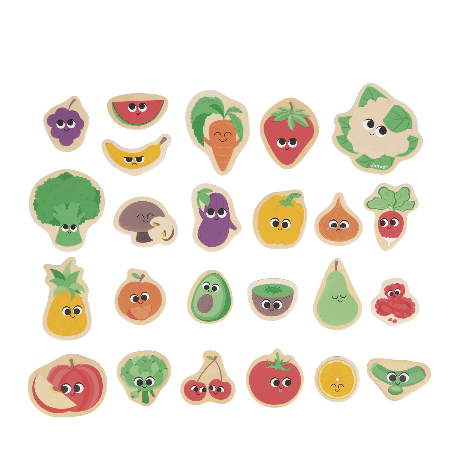 24 Magnets - Fruit and Vegetable