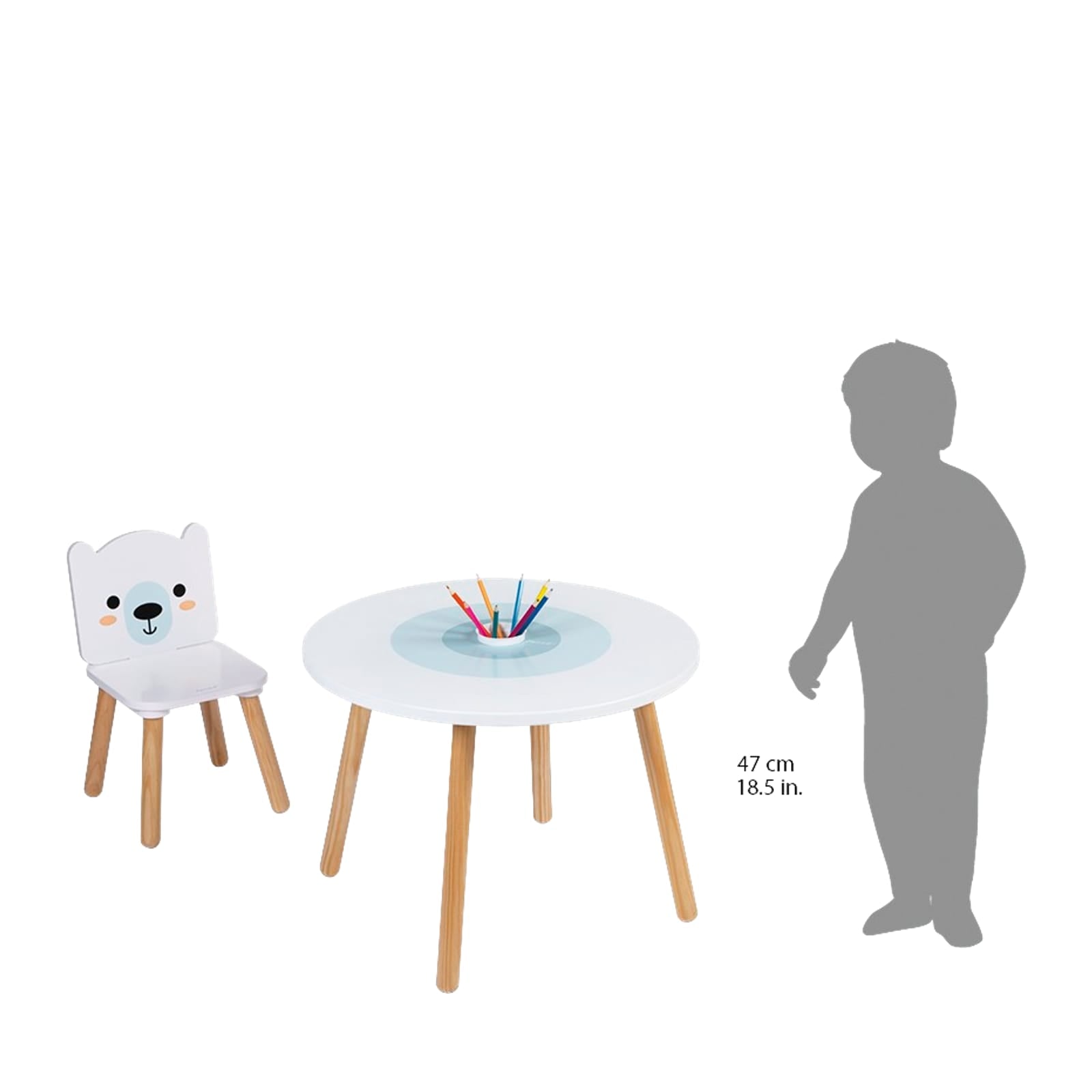 Table and 2 Chairs - Polar
