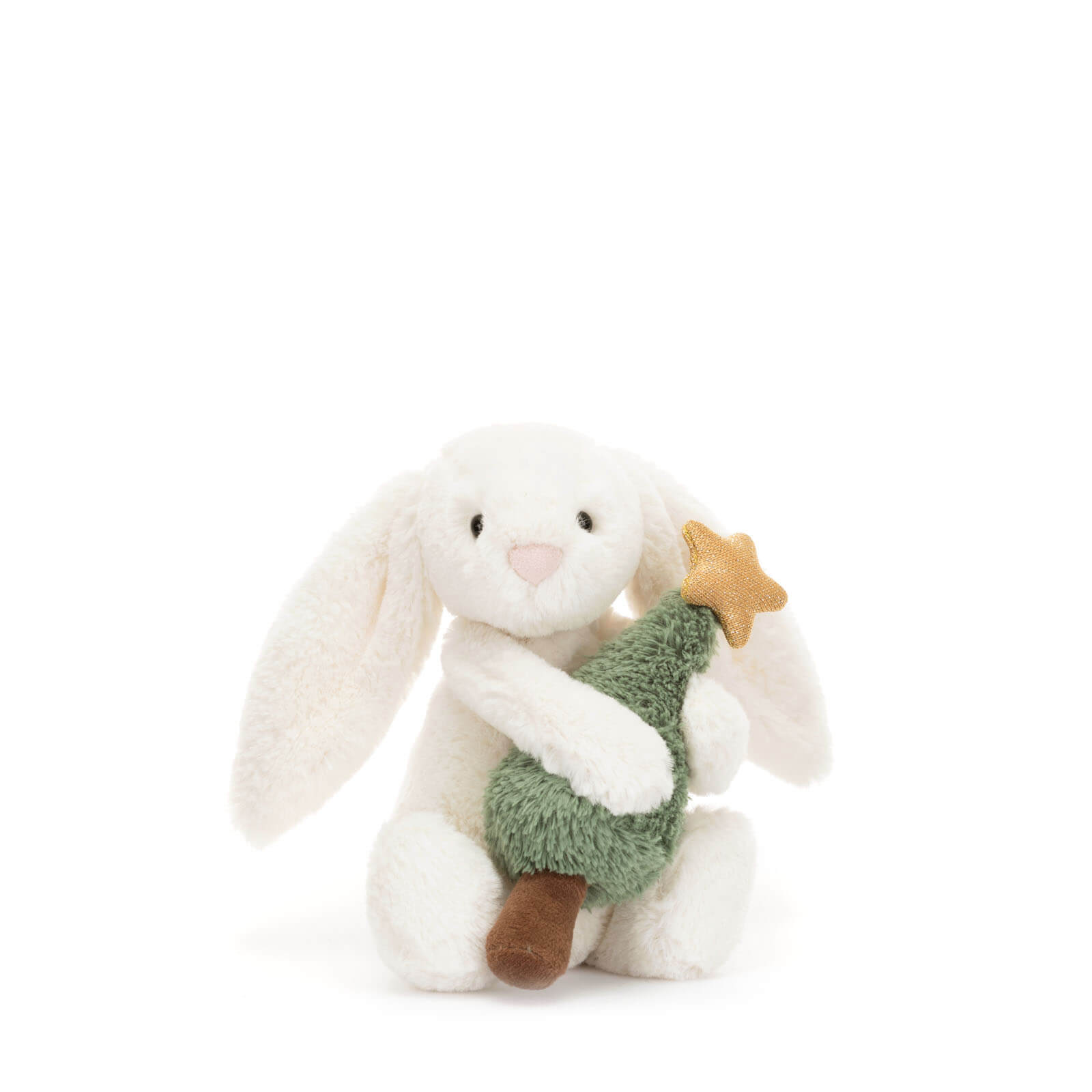 Bashful Bunny with Christmas Tree