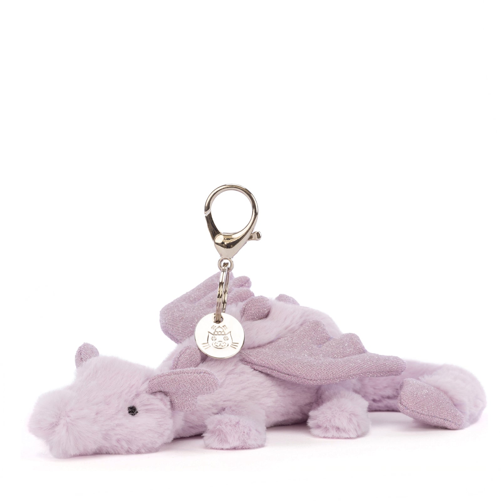 Lavender Dragon Bag Charm