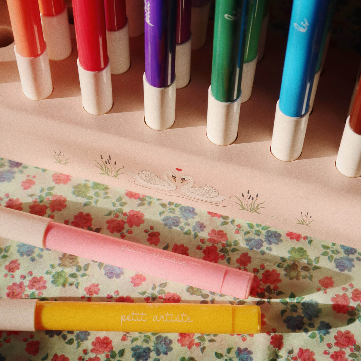 24 Markers In Wooden Block - Mizumi Big