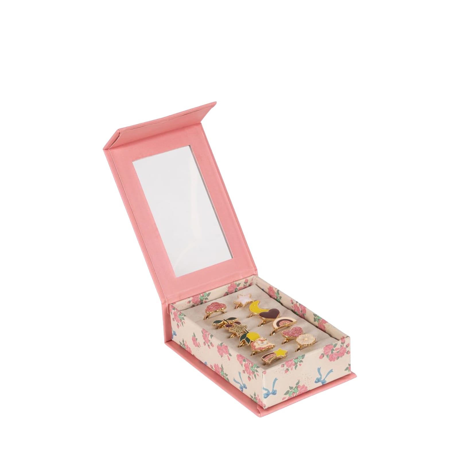 Ring Set 12 Pieces - Pink Gift box
