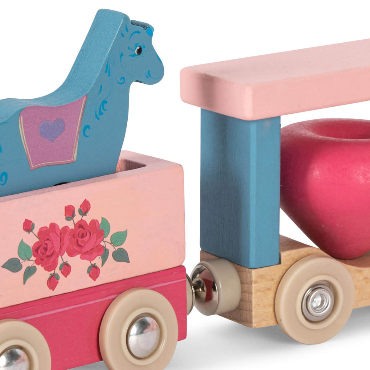 Wooden Unicorn Train