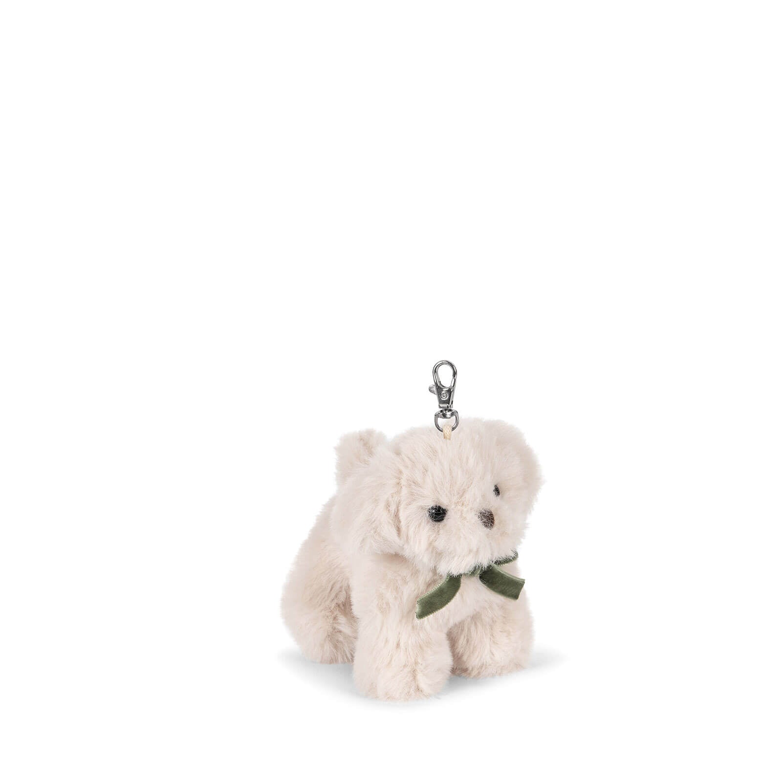Bag Charm - Off White Puppy