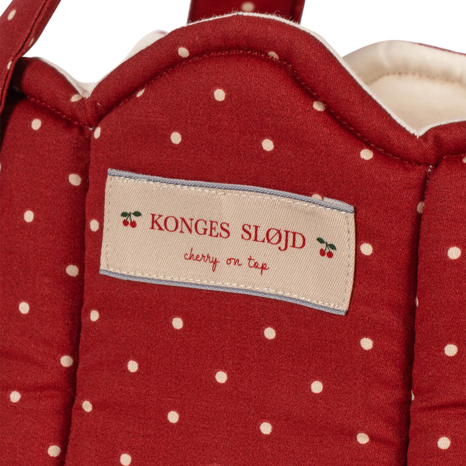 Doll Carry Cot - Fraise Dot