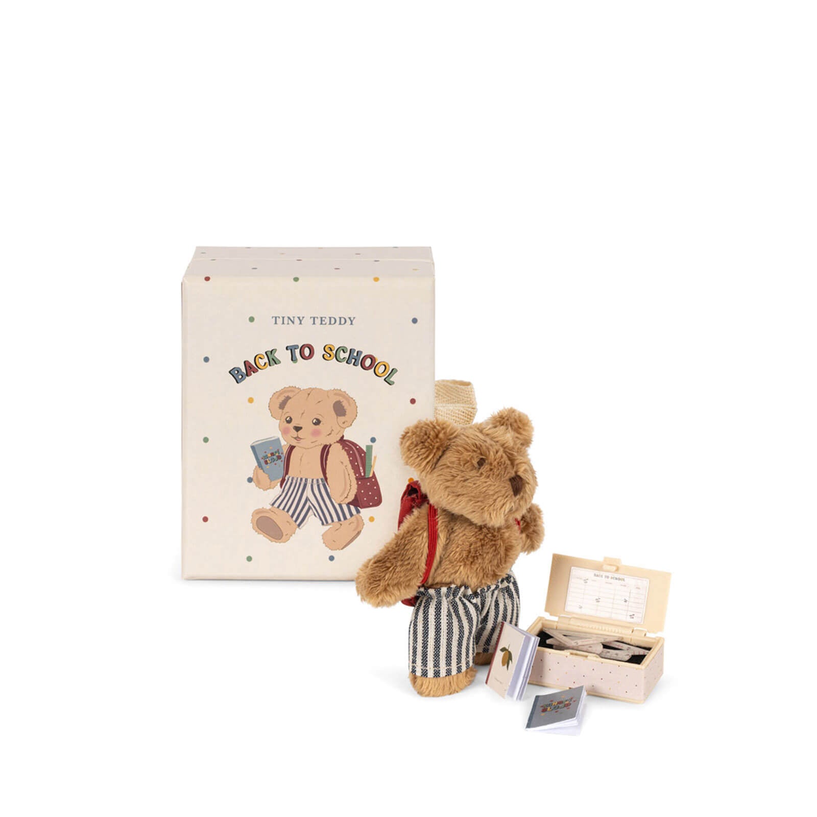 Tiny Teddy In Box - Back To School