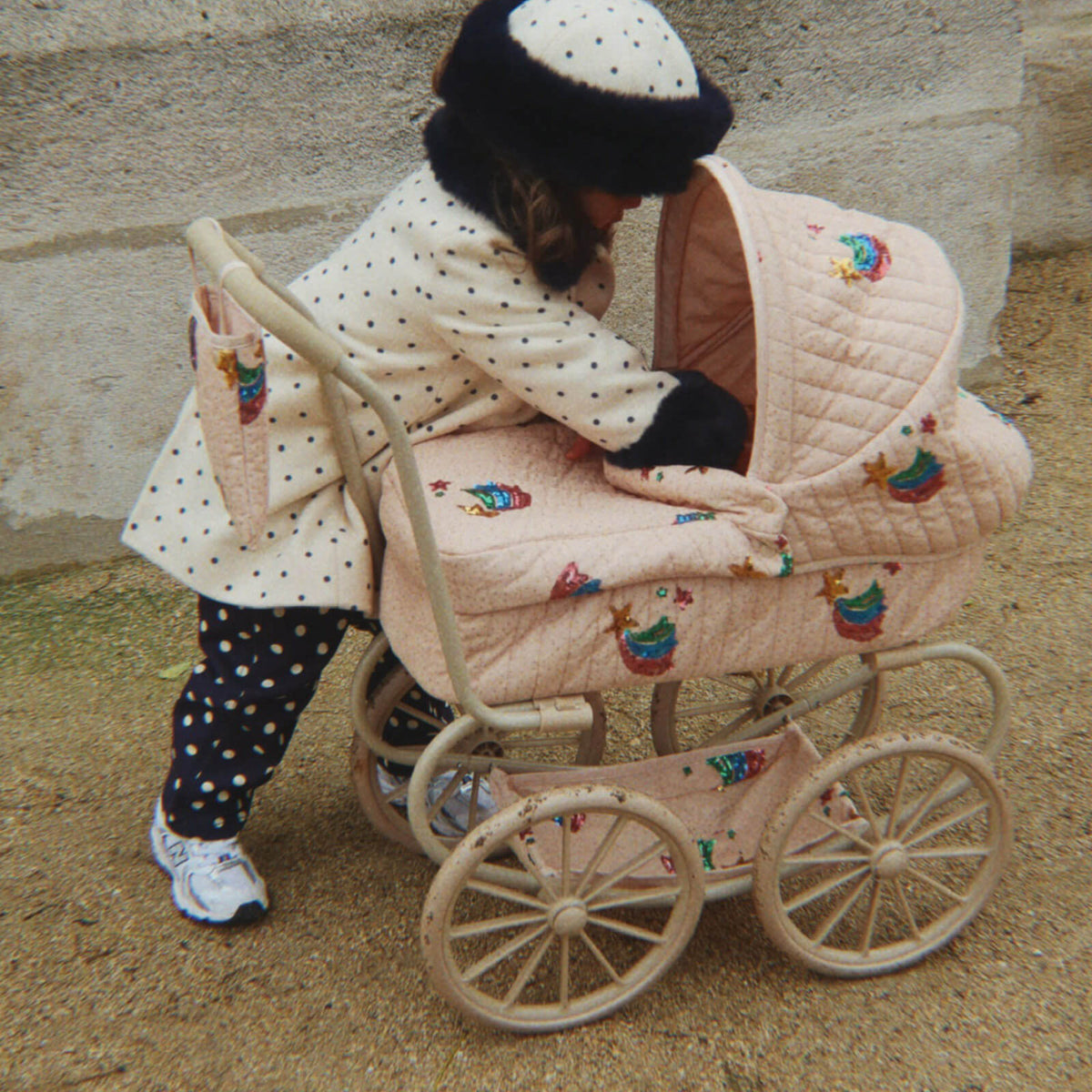 Minnie Doll Pram - Tulle Rainbow Star