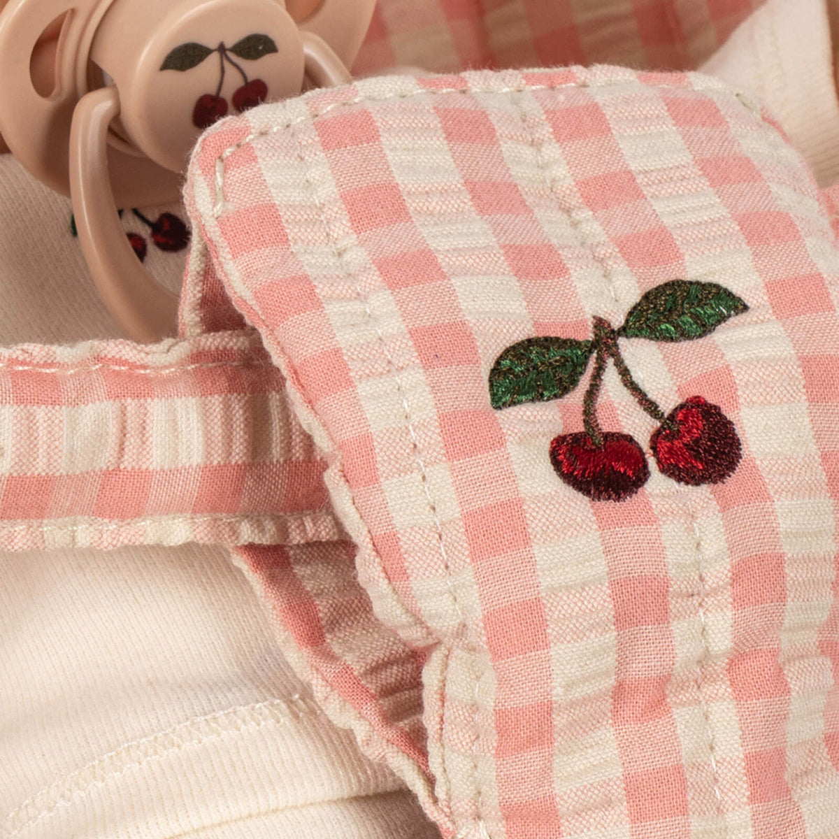 Doll Stroller Set - Poppy Pink Check