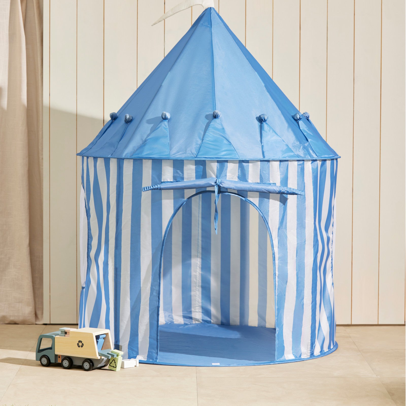 Play Tent Stripe Blue Star