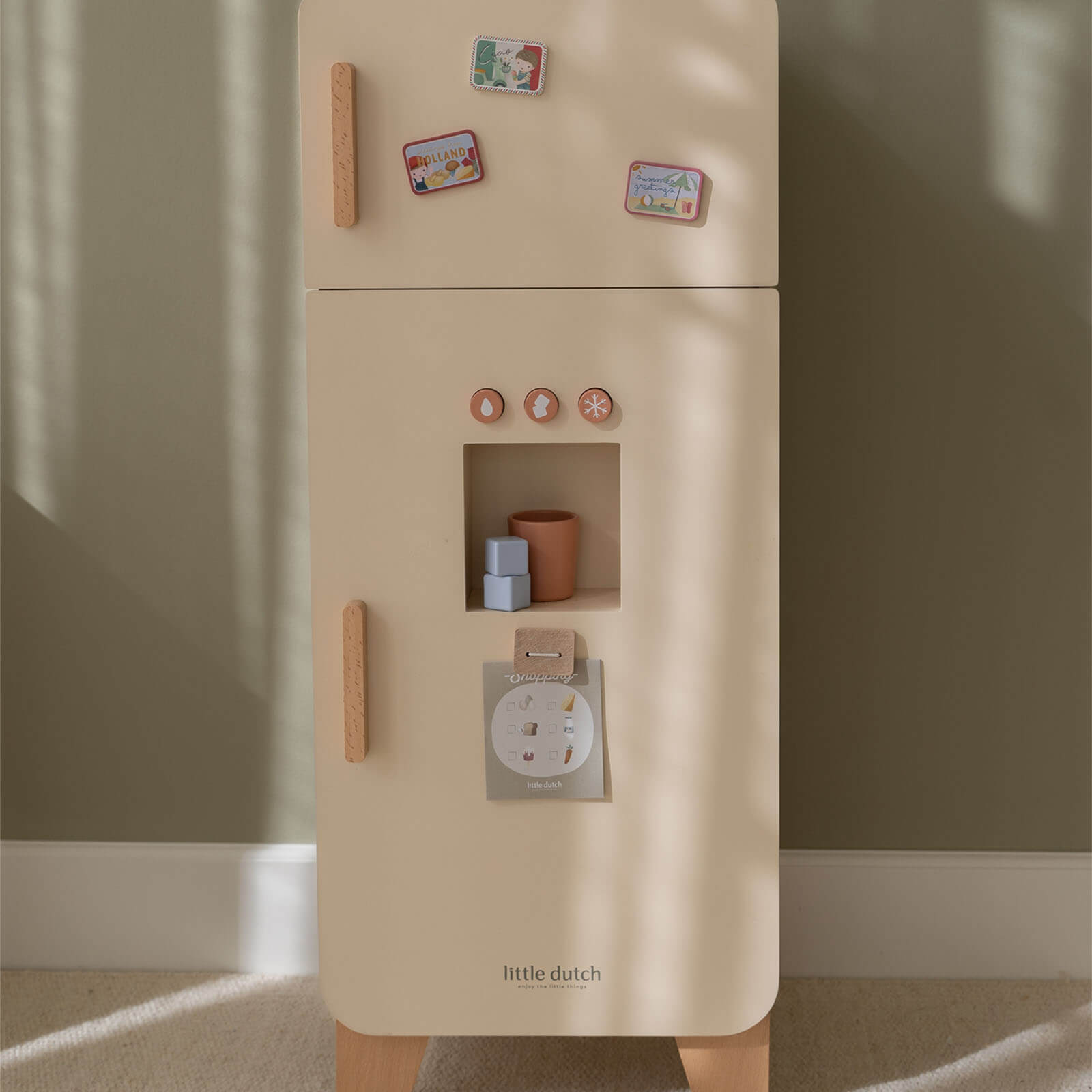 Cream Refrigerator Plus 19 Accessories
