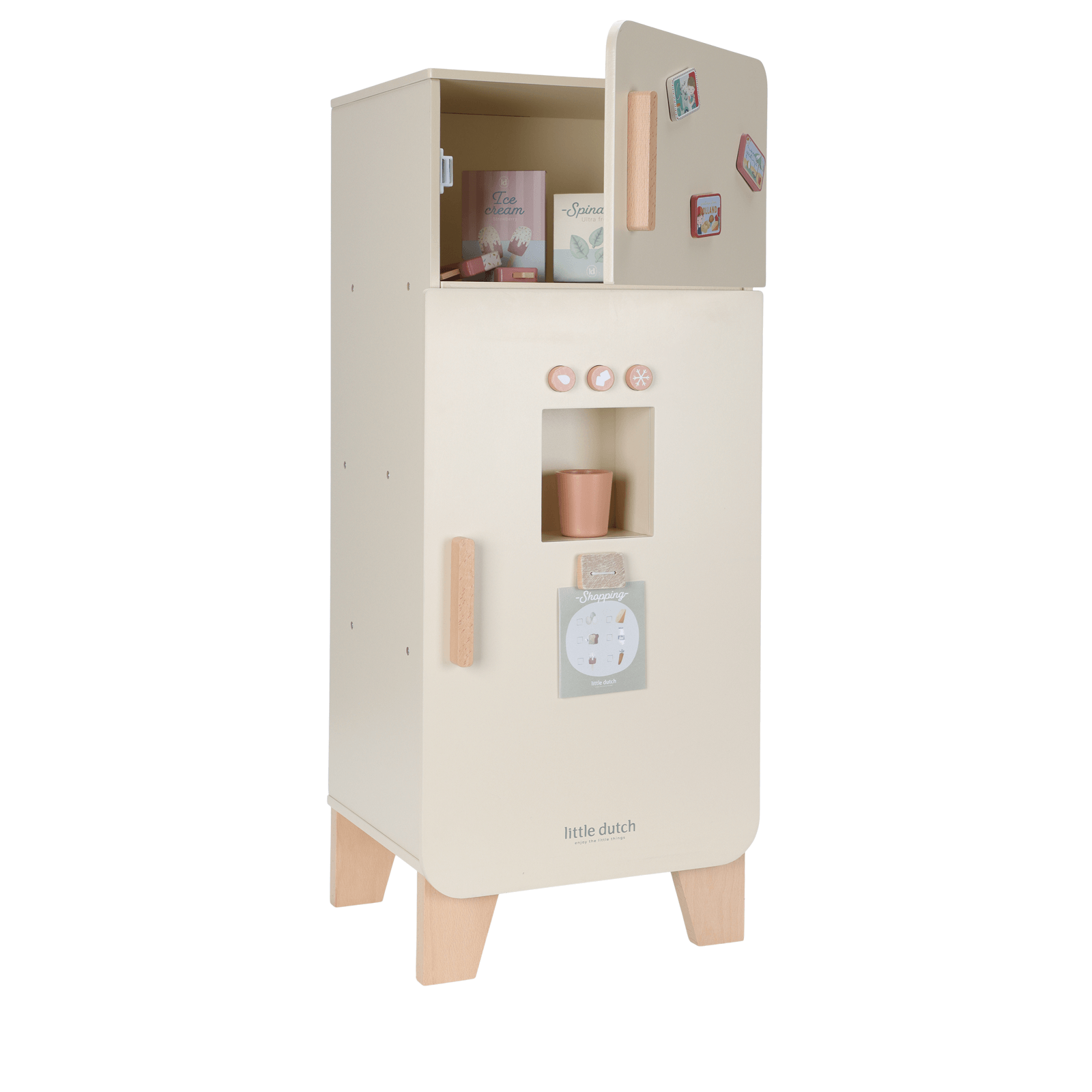 Cream Refrigerator Plus 19 Accessories